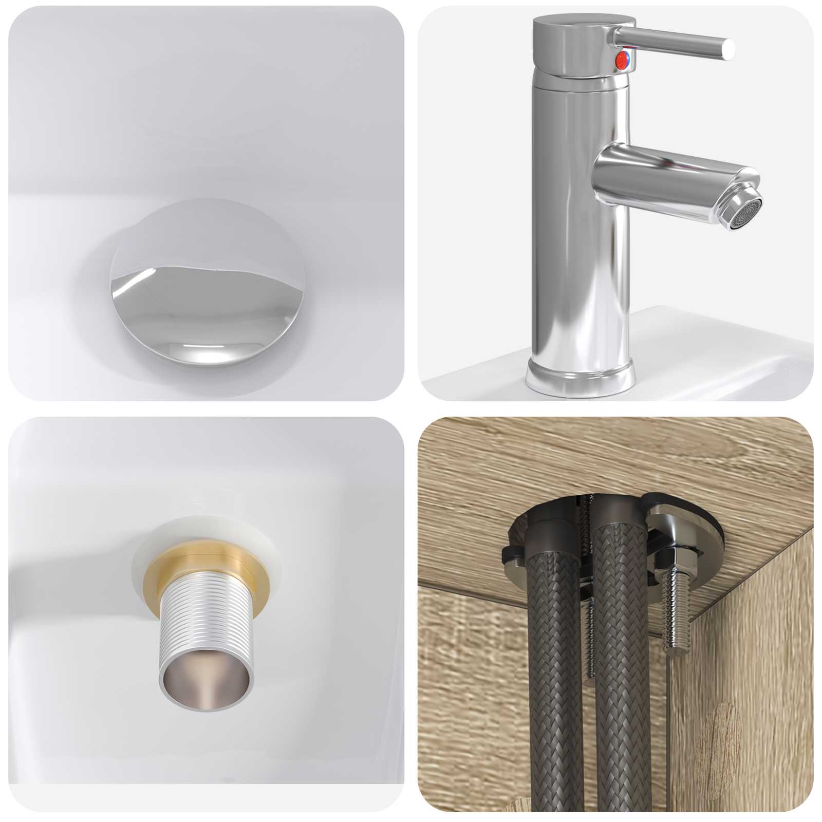 Set namještaja za kupaonicu 4 pcs Hrast sonoma