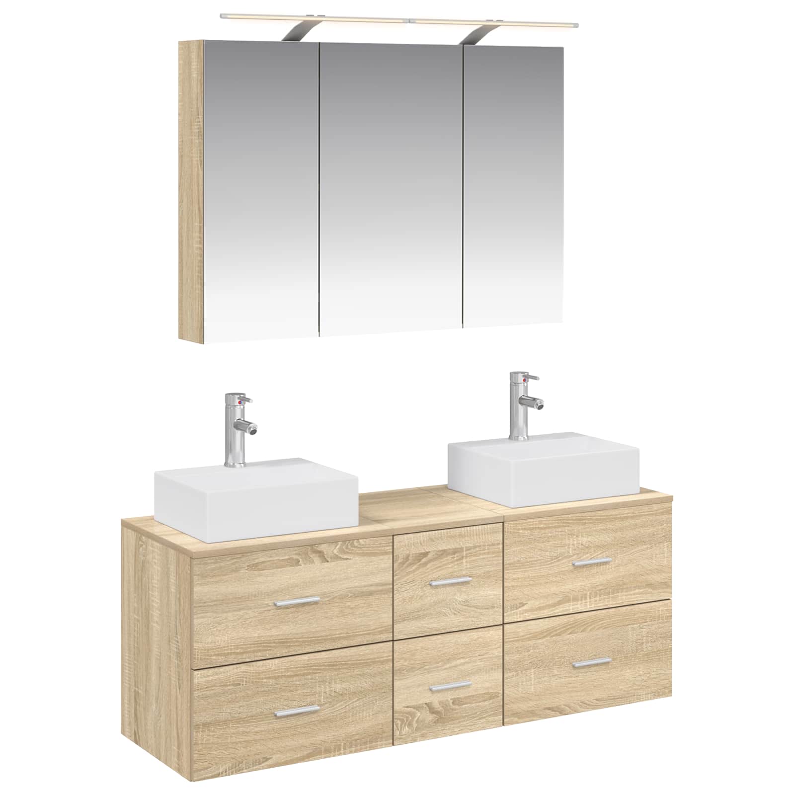 Set namještaja za kupaonicu 4 pcs Hrast sonoma
