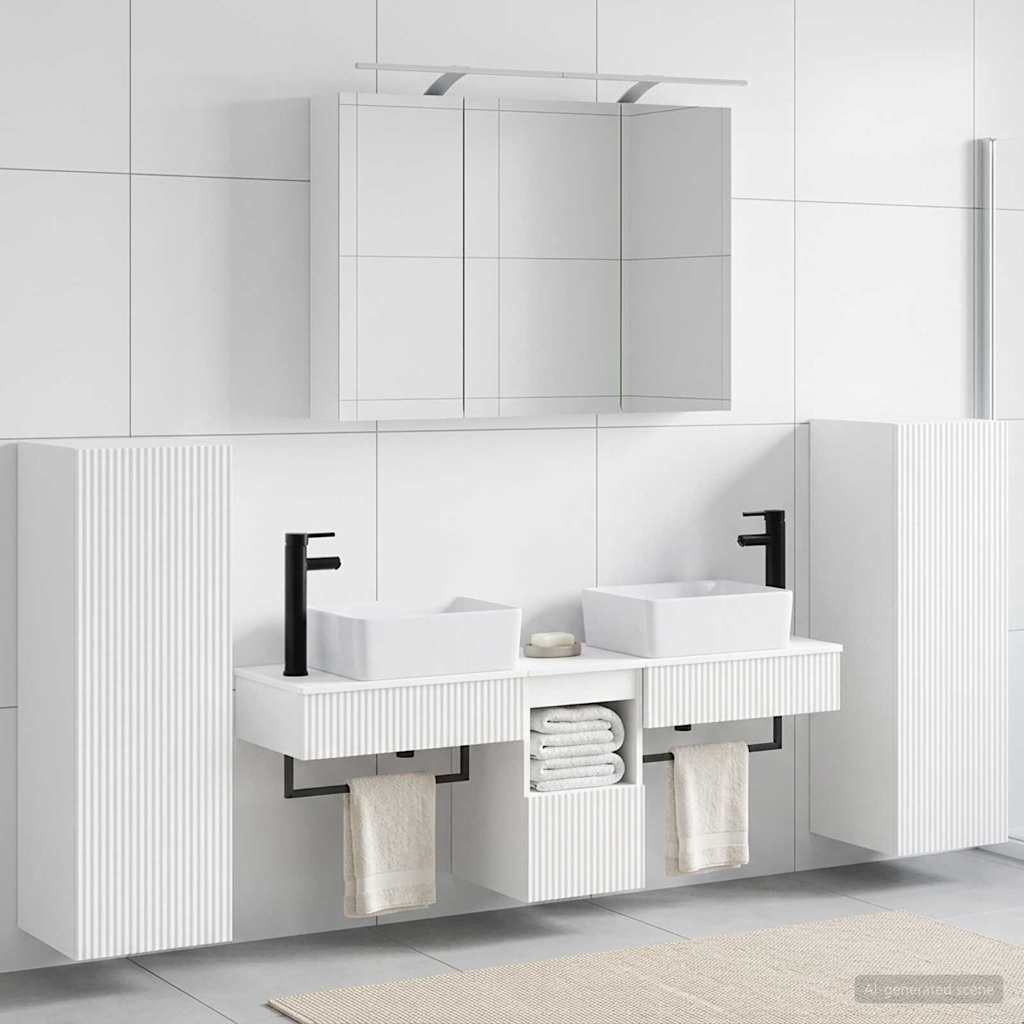 Set namještaja za kupaonicu 6 pcs Bijela
