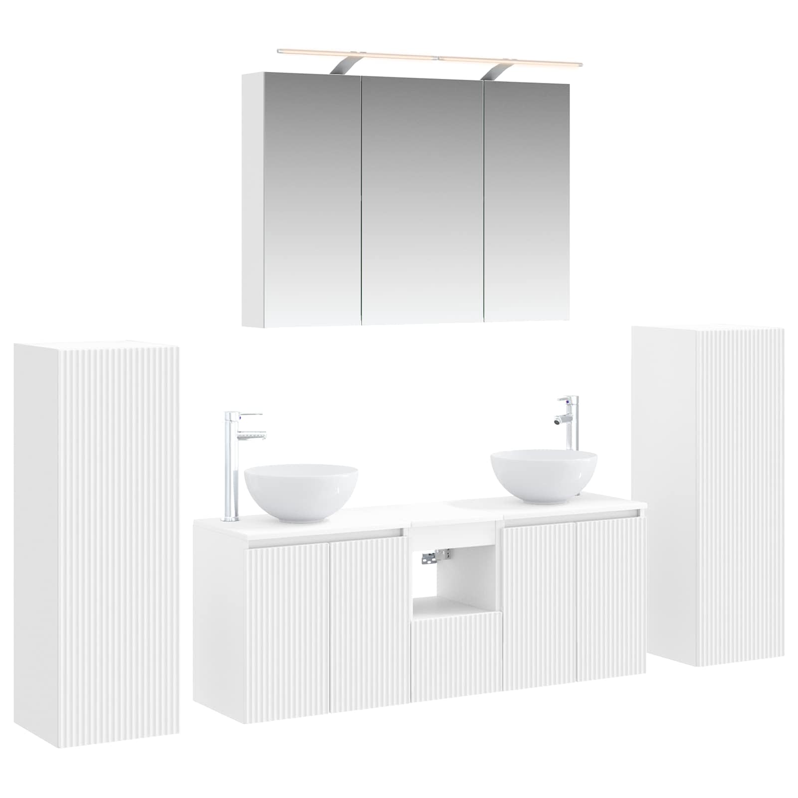 Set namještaja za kupaonicu 6 pcs Bijela