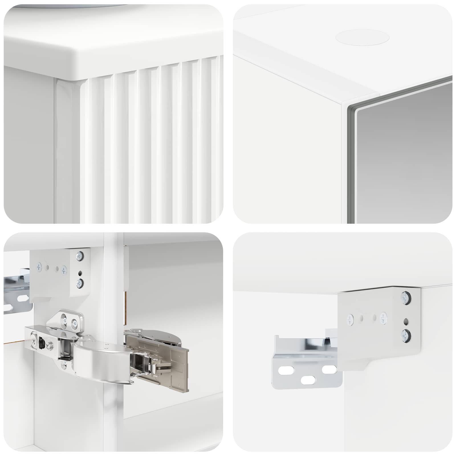 Set namještaja za kupaonicu 6 pcs Bijela