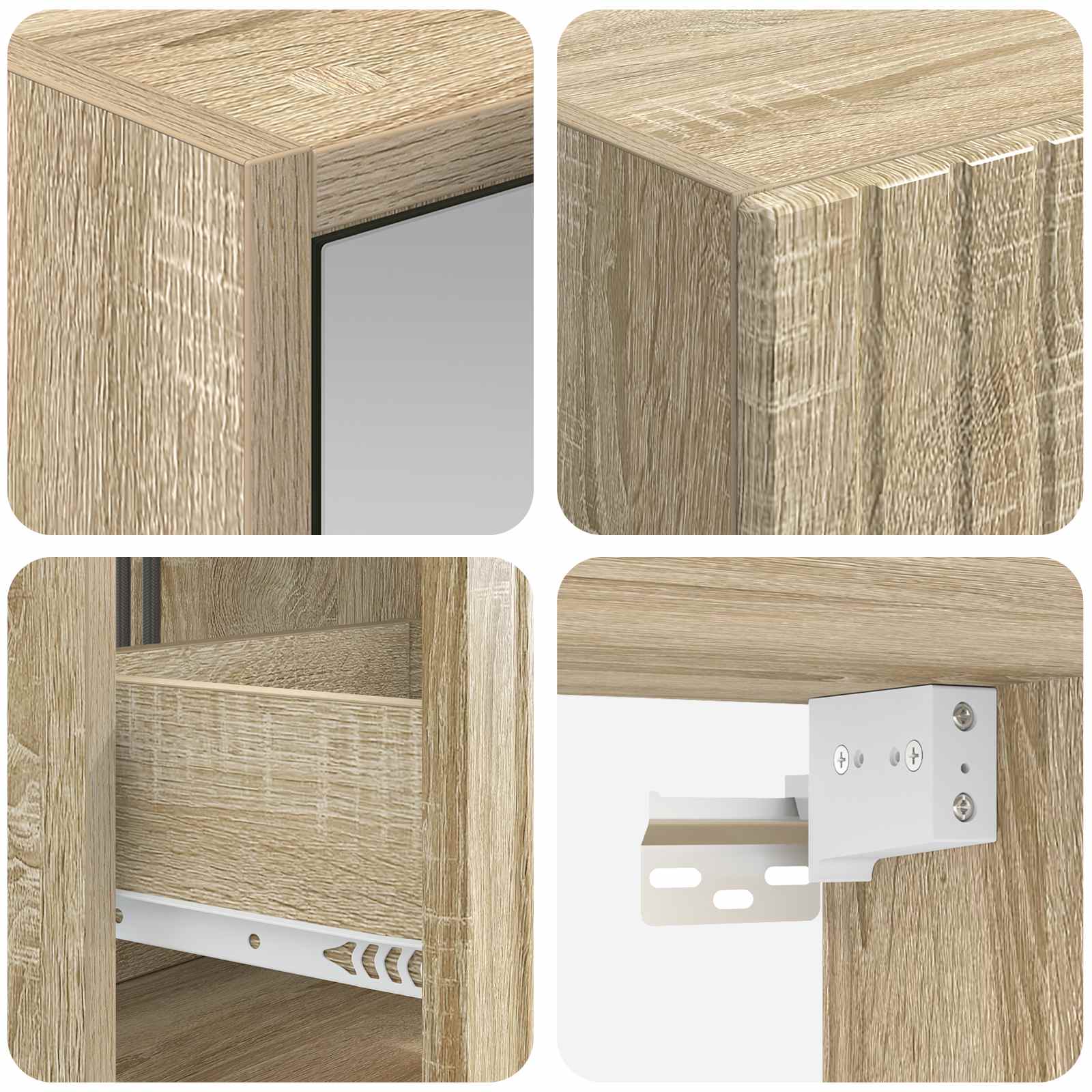 Set ormarića za kupaonicu 5 pcs Hrast sonoma 43 x 16 x 62,5 cm