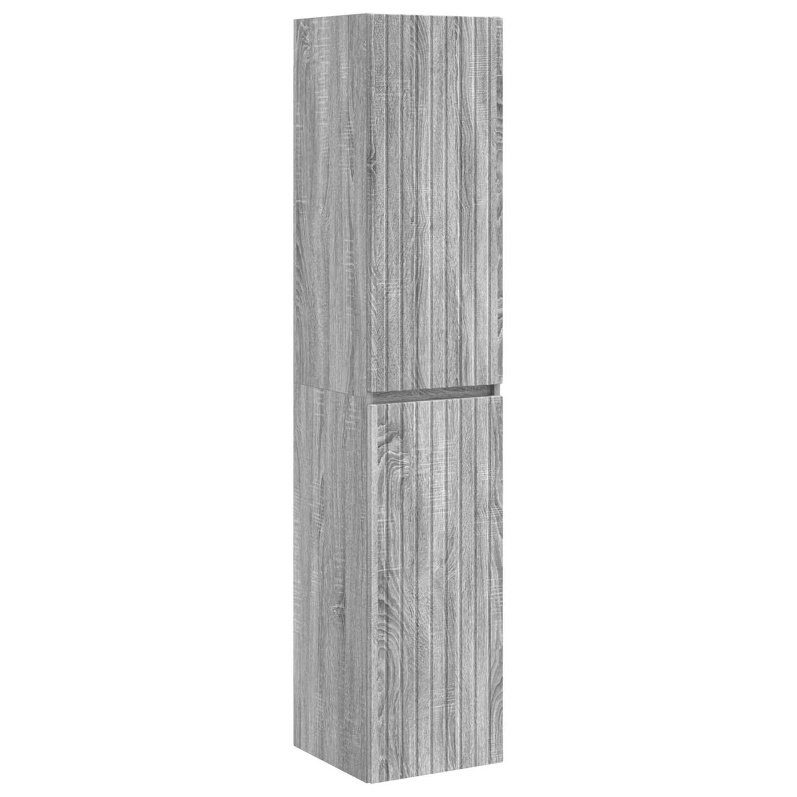 Set ormarića za kupaonicu 5 pcs Siva Sonoma 43 x 11,5 x 60,5 cm