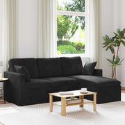 Sofa Crna 198 x 134 x 80 cm Baršun