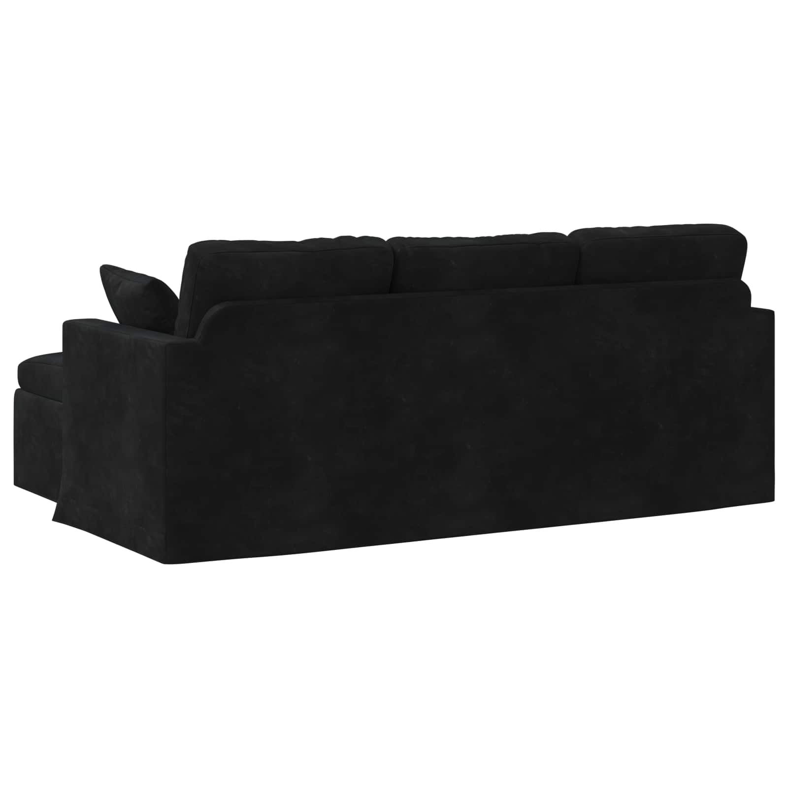 Sofa Crna 198 x 134 x 80 cm Baršun