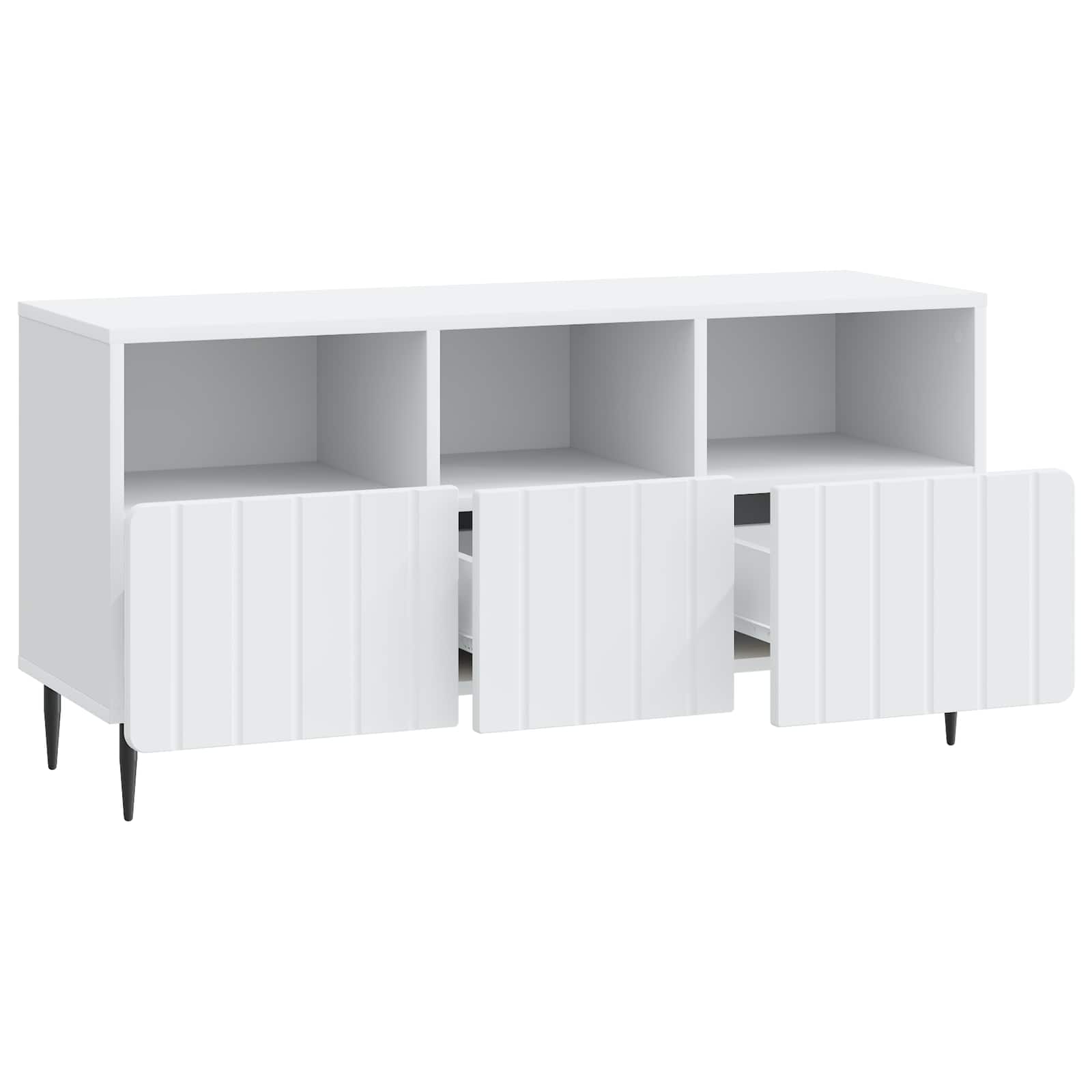 TV ormar s ladicama Bijela 102 x 34,5 x 50 cm Konstruirano drvo