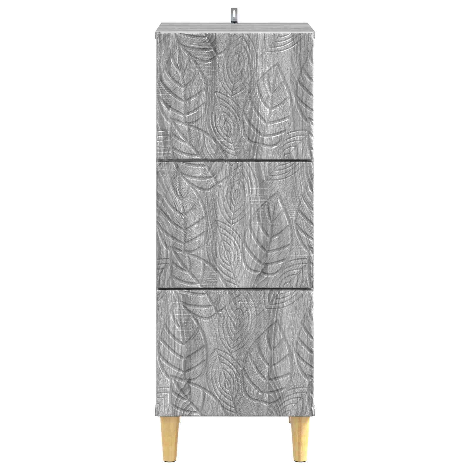 Ormar s ladicama Siva Sonoma 33 x 34,5 x 90 cm