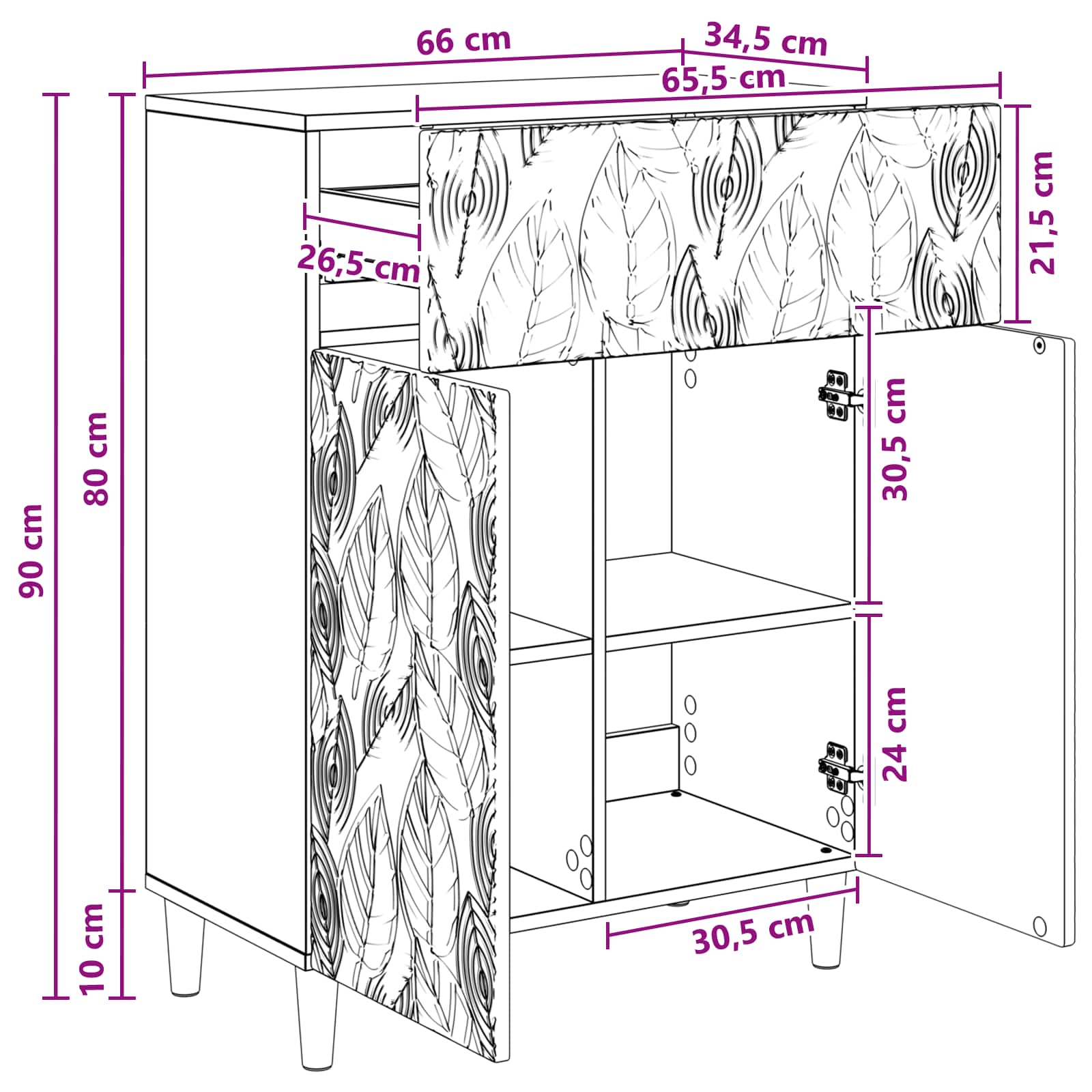 Kreveta Siva Sonoma 66 x 34,5 x 90 cm Konstruirano drvo