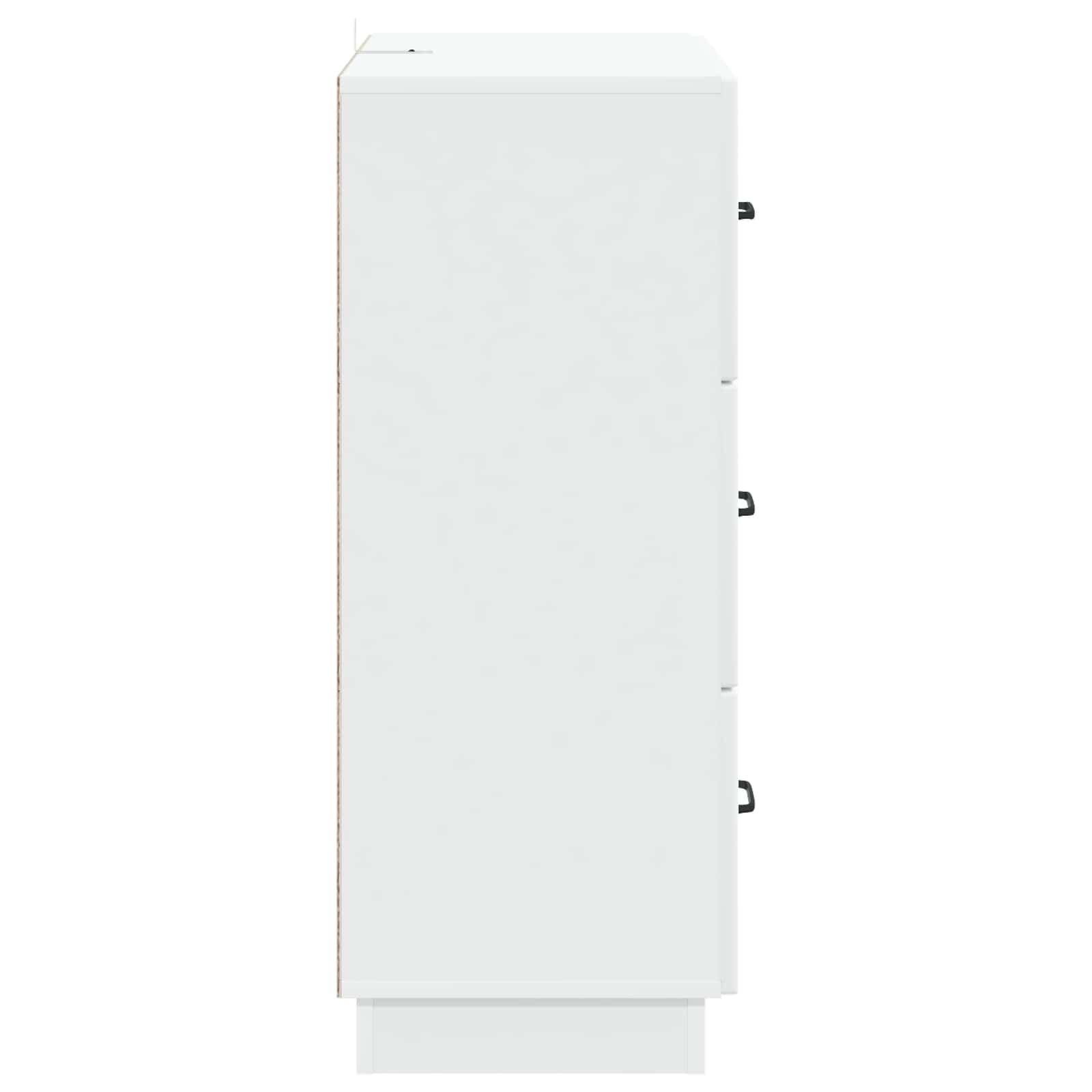 Ormar s ladicama Bijela 66 x 34,5 x 87 cm Konstruirano drvo