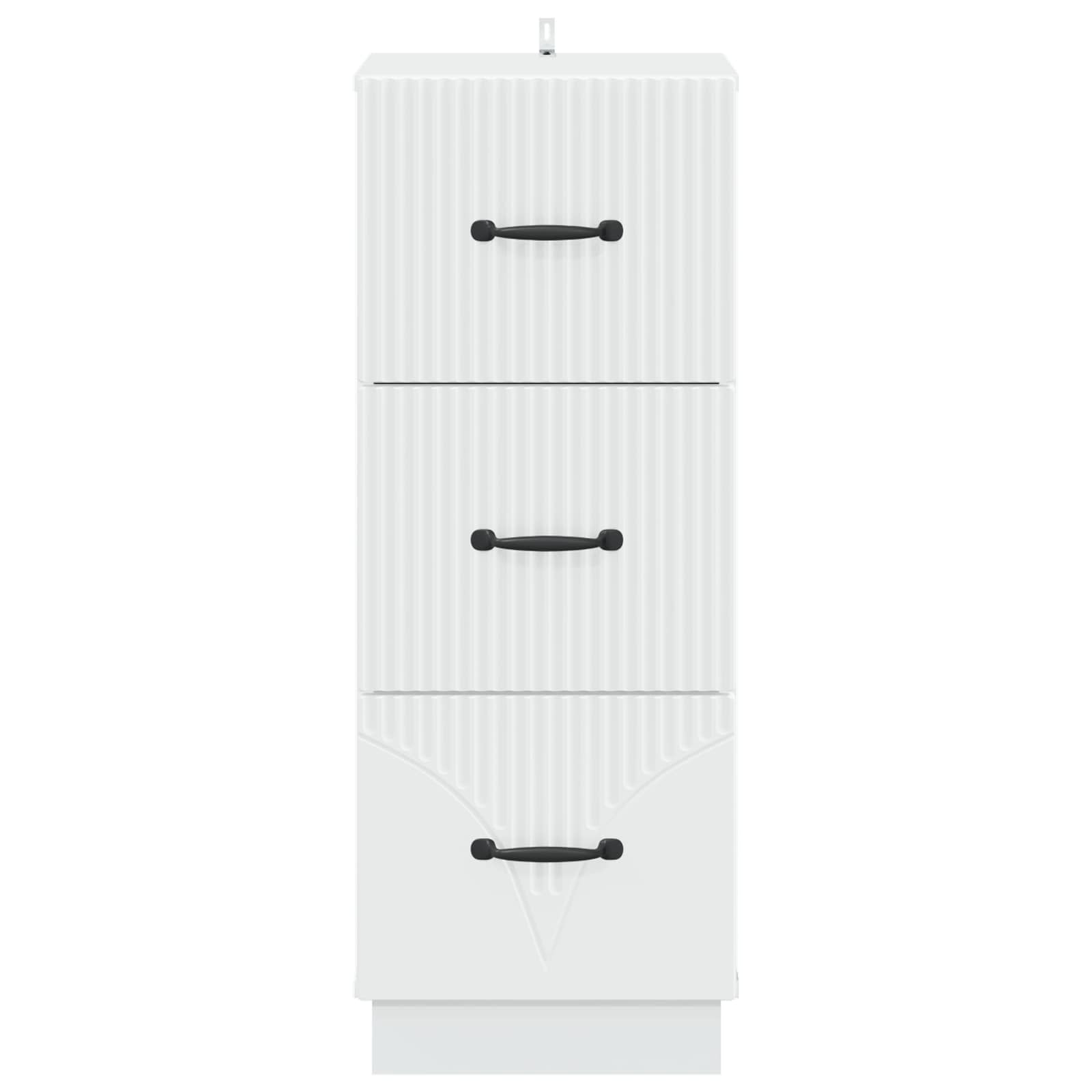 Ormar s ladicama Bijela 33 x 34,5 x 87 cm Konstruirano drvo