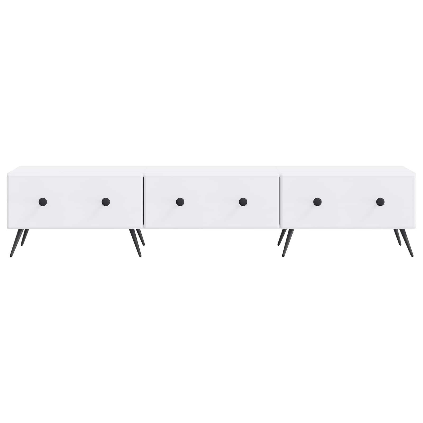 TV ormar s ladicama Bijela 147 x 34,5 x 30 cm Konstruirano drvo