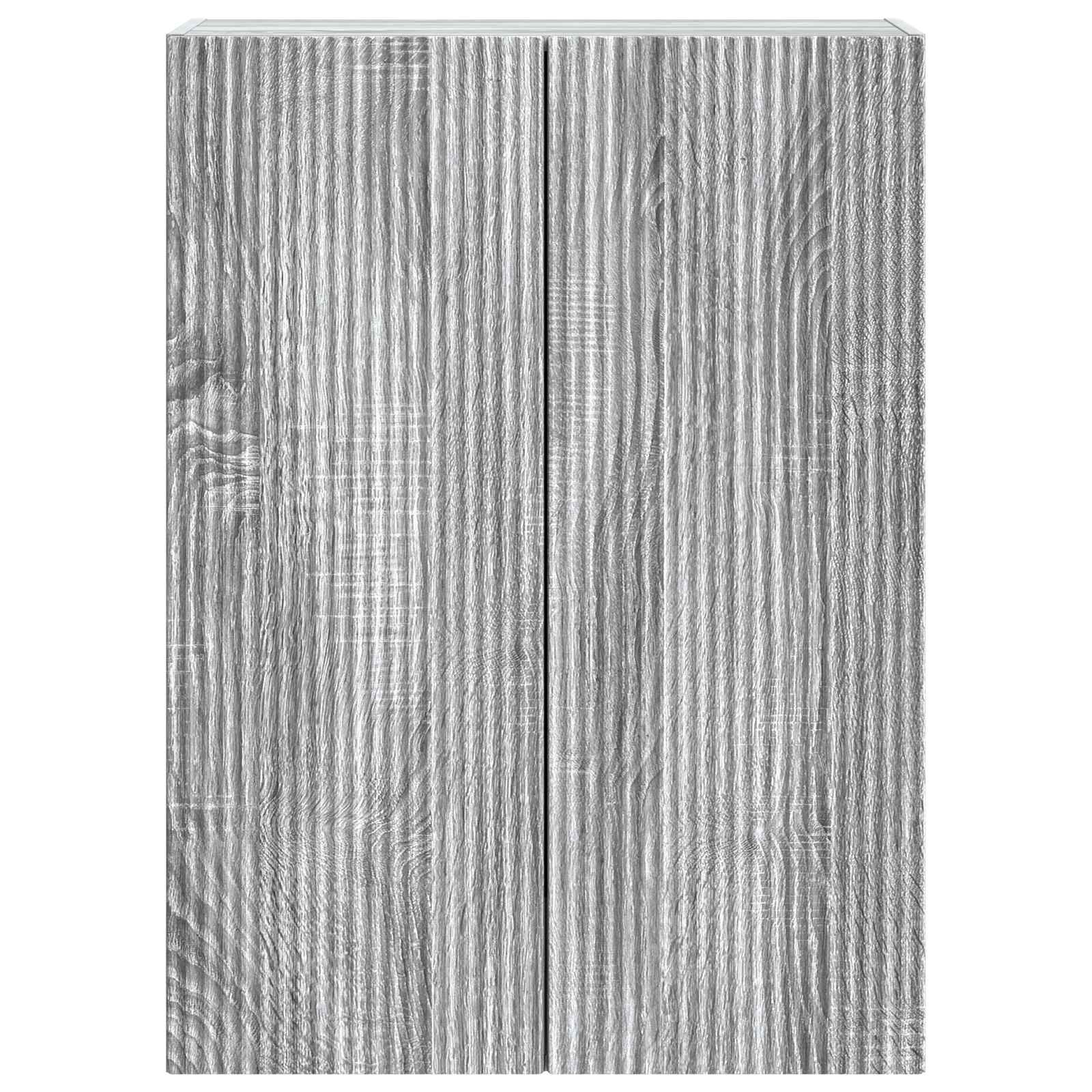 Ormar za montažu na zid Siva Sonoma 66 x 34,5 x 90 cm
