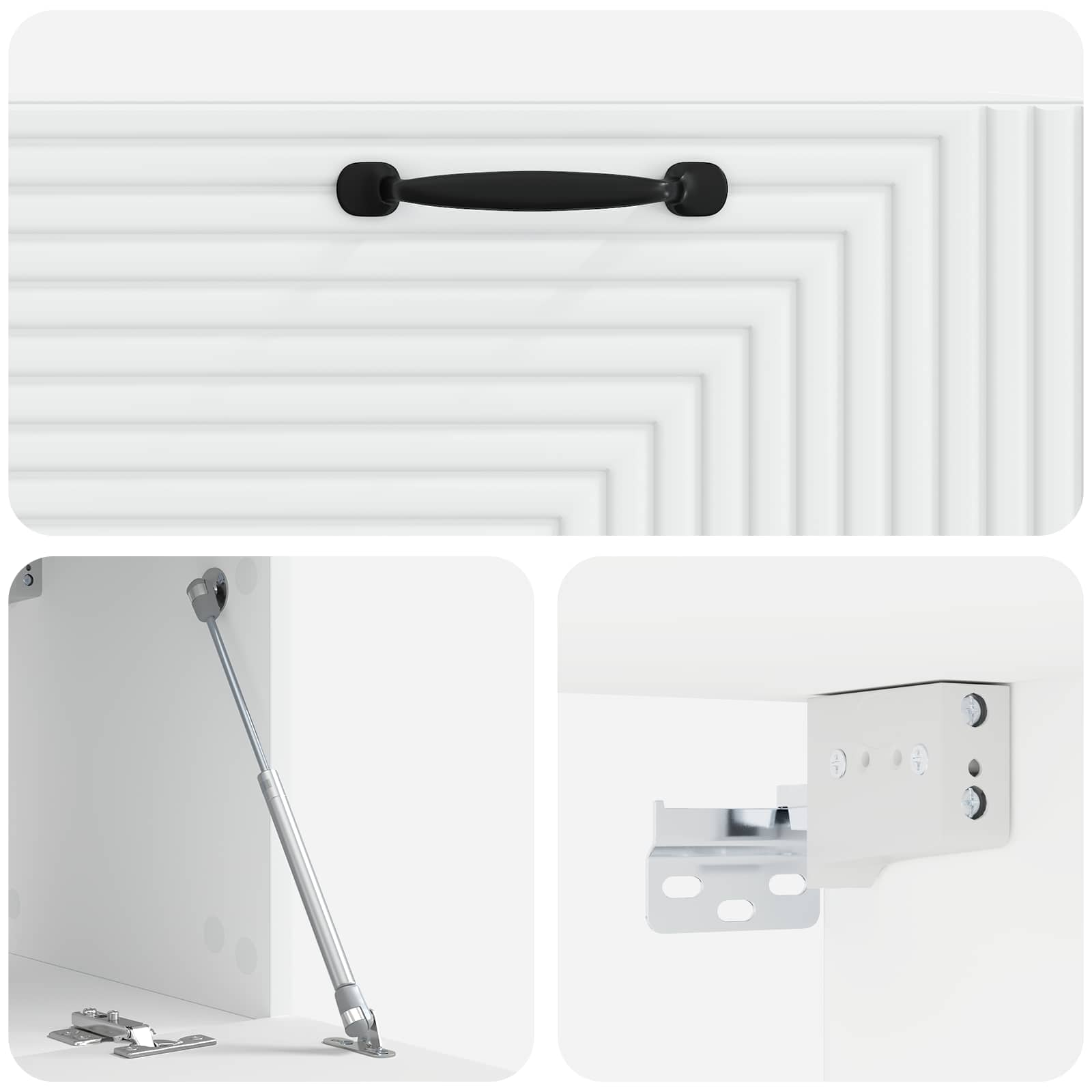 TV ormar za zid Bijela 78,5 x 31 x 30 cm Konstruirano drvo