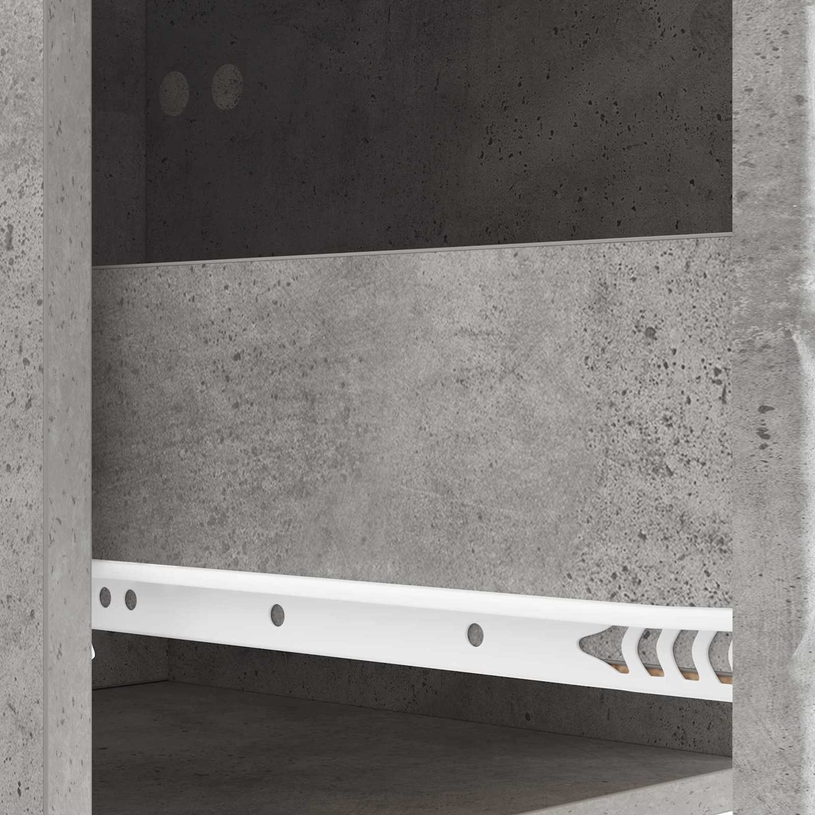 Stolna montirana na zid 2 pcs Betonska siva 34,5 x 33 x 20 cm
