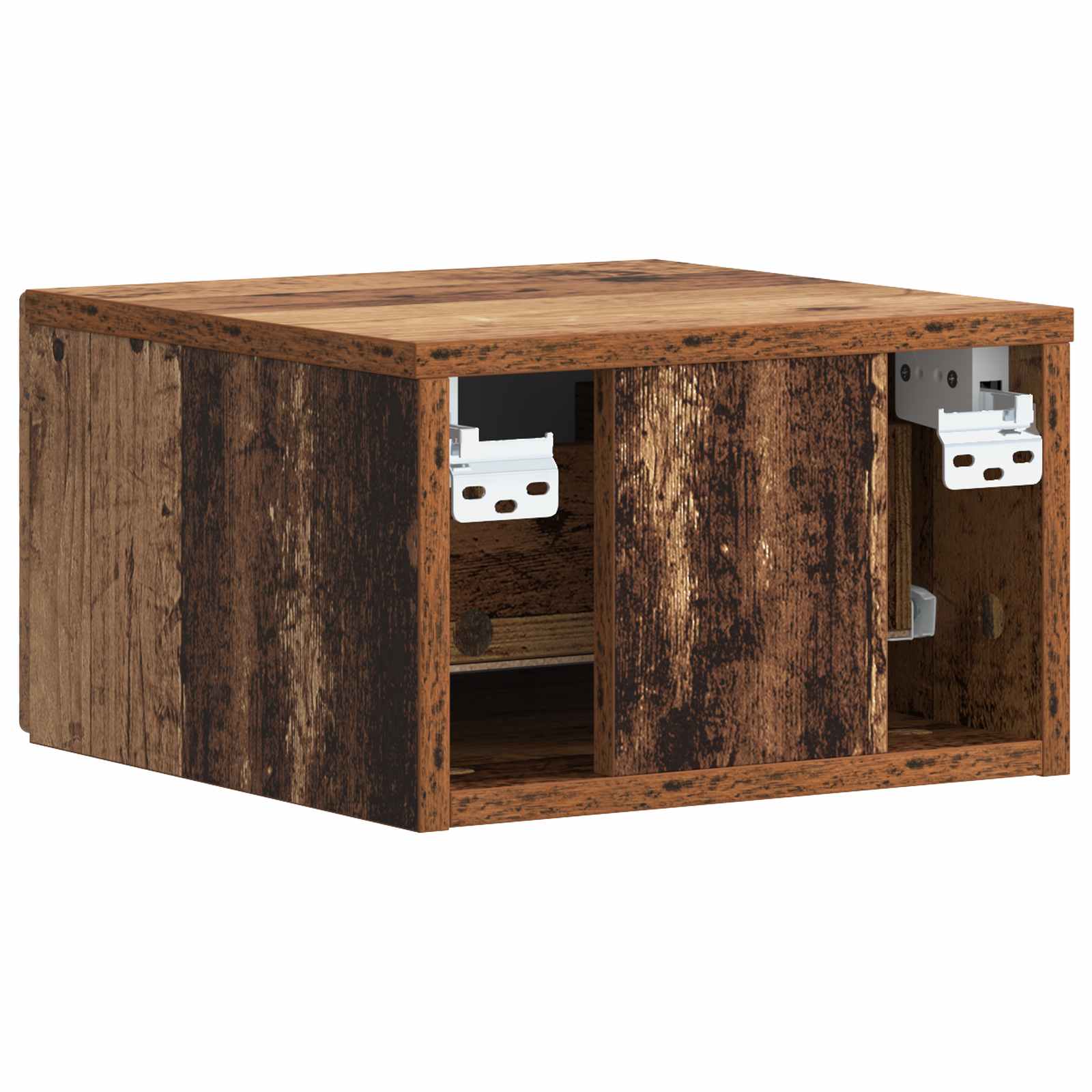 Stolna montirana na zid 2 pcs Staro drvo 34,5 x 33 x 20 cm