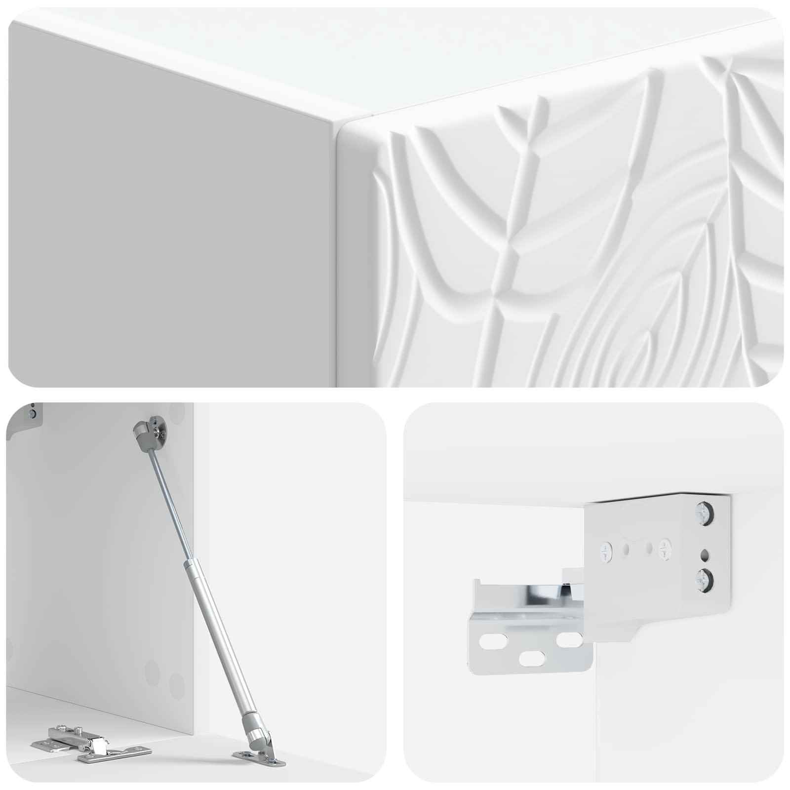 TV ormar za zid 59,5 x 31 cm Bijela Konstruirano drvo Zidne