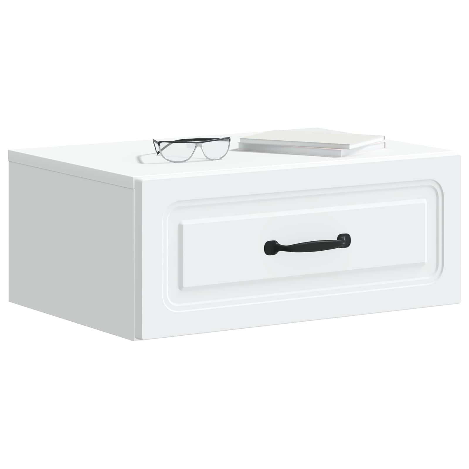 Noćni ormarić za montažu na zid Zidne Bijela 49 x 34,5 x 20 cm