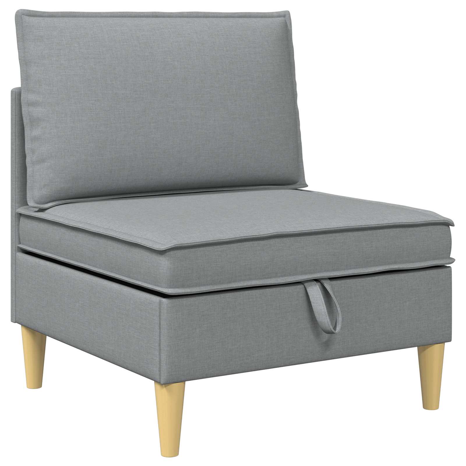 Modularni set sofe sa skladištem 5 pcs Svjetlosiva Tkanina
