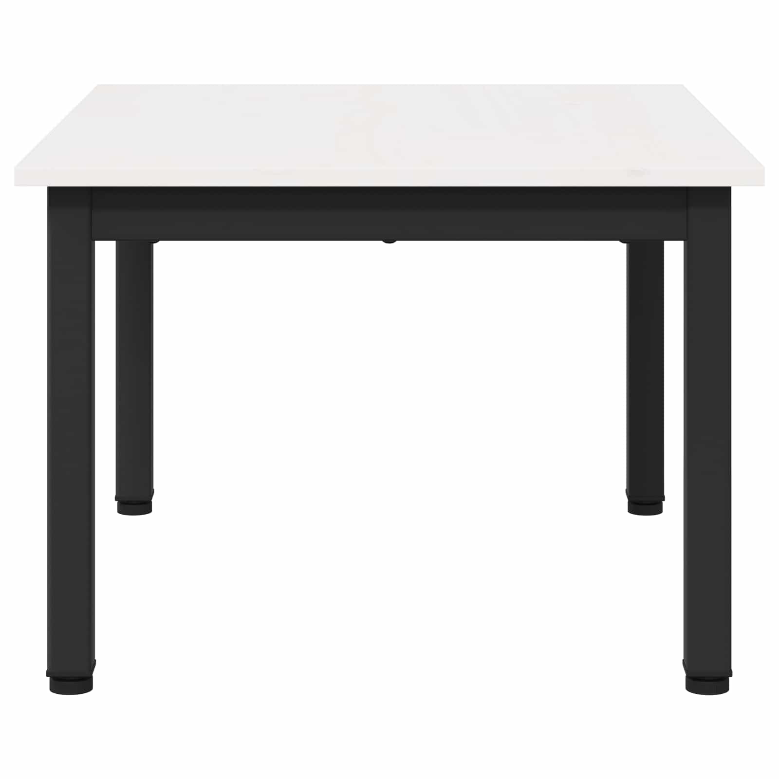 Kava Stol Bijelo 60 x 50 x 36 cm Čvrsto borovo drvo