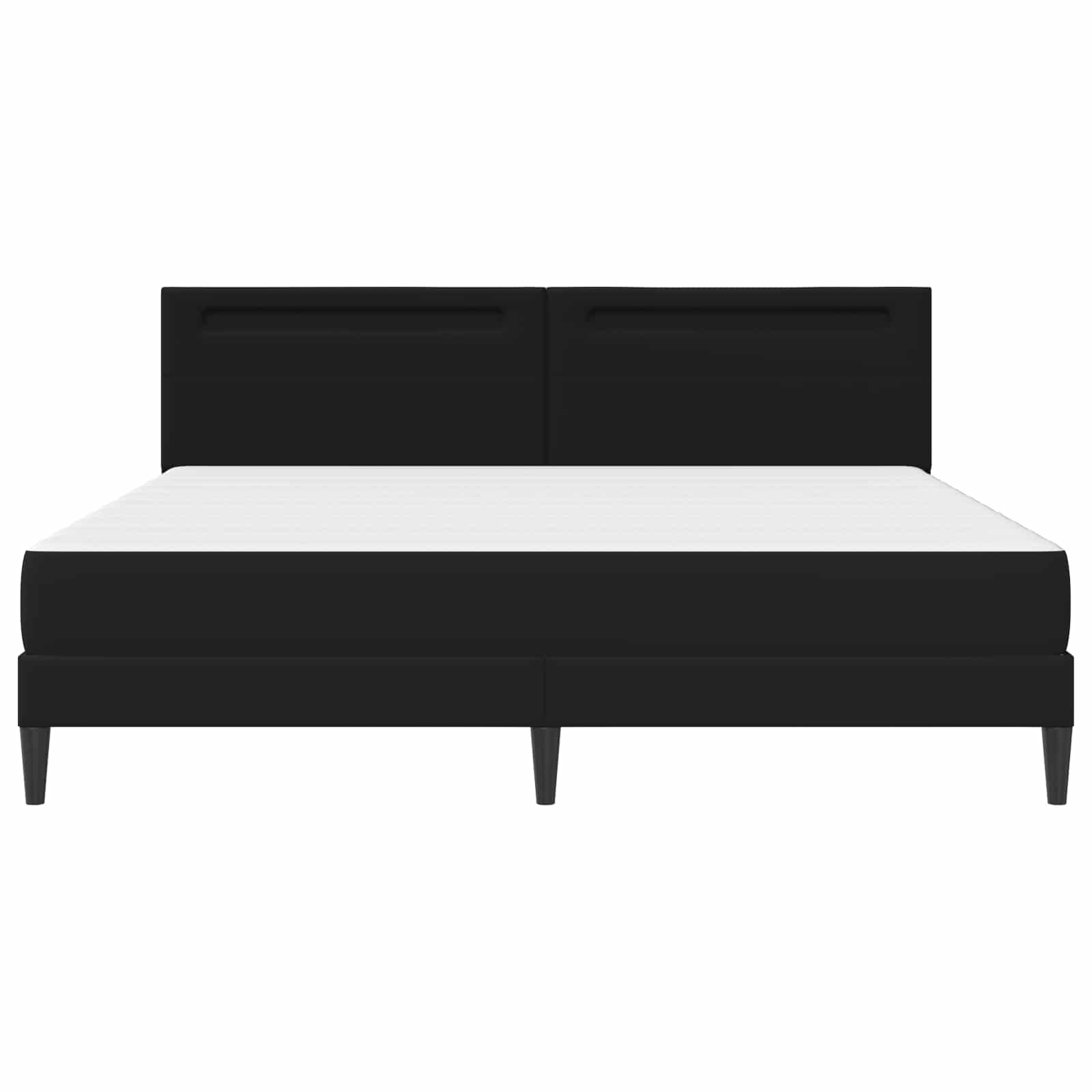 Krevetna konstrukcija Crna 200 x 200 cm Umjetna koža