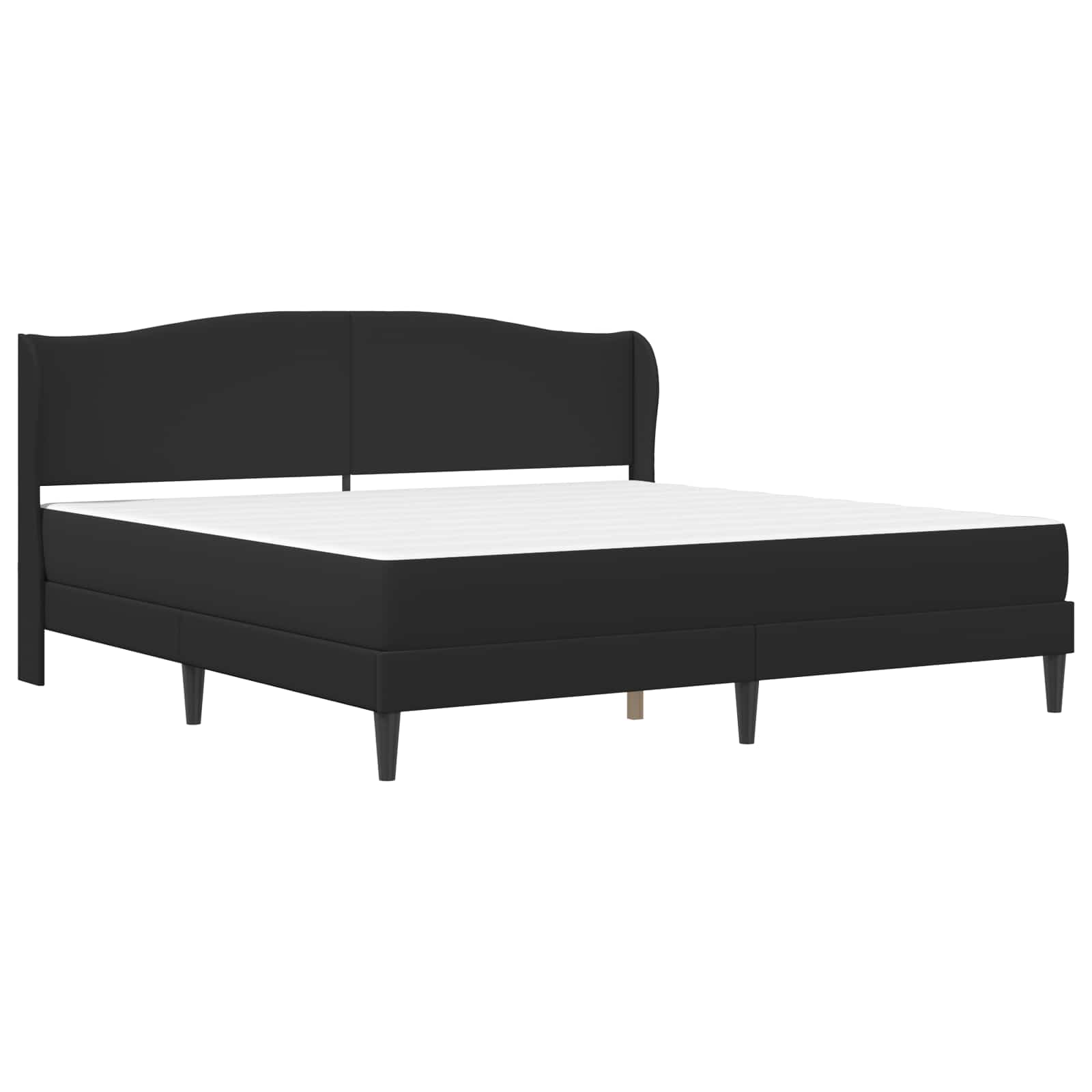 Krevetna konstrukcija Crna 200 x 200 cm Umjetna koža