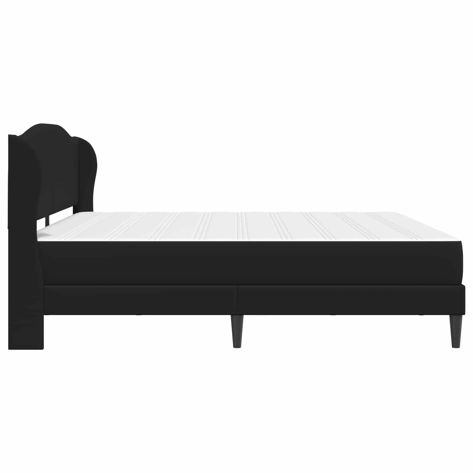 Krevetna konstrukcija Crna 200 x 200 cm Umjetna koža