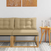 Srednja sofa za van s jastukom Bijela 79 x 83 x 73 cm čelik