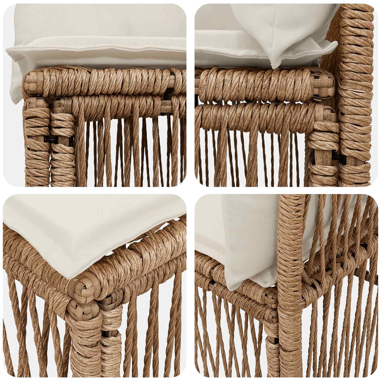 Sofa za 4 osobe s lijevom rukom 4 pcs 4-Broj sjedala Bež