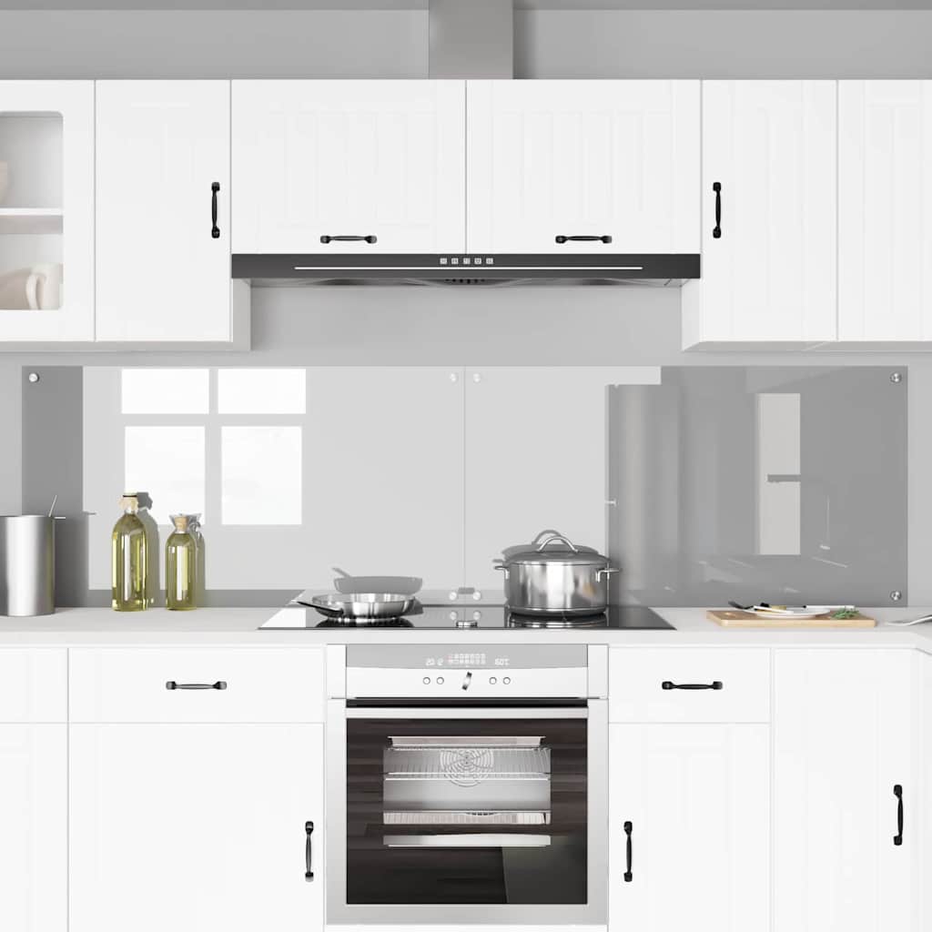 Kuhinjski zid 2 pcs Svijetlo siva 110 x 60 cm