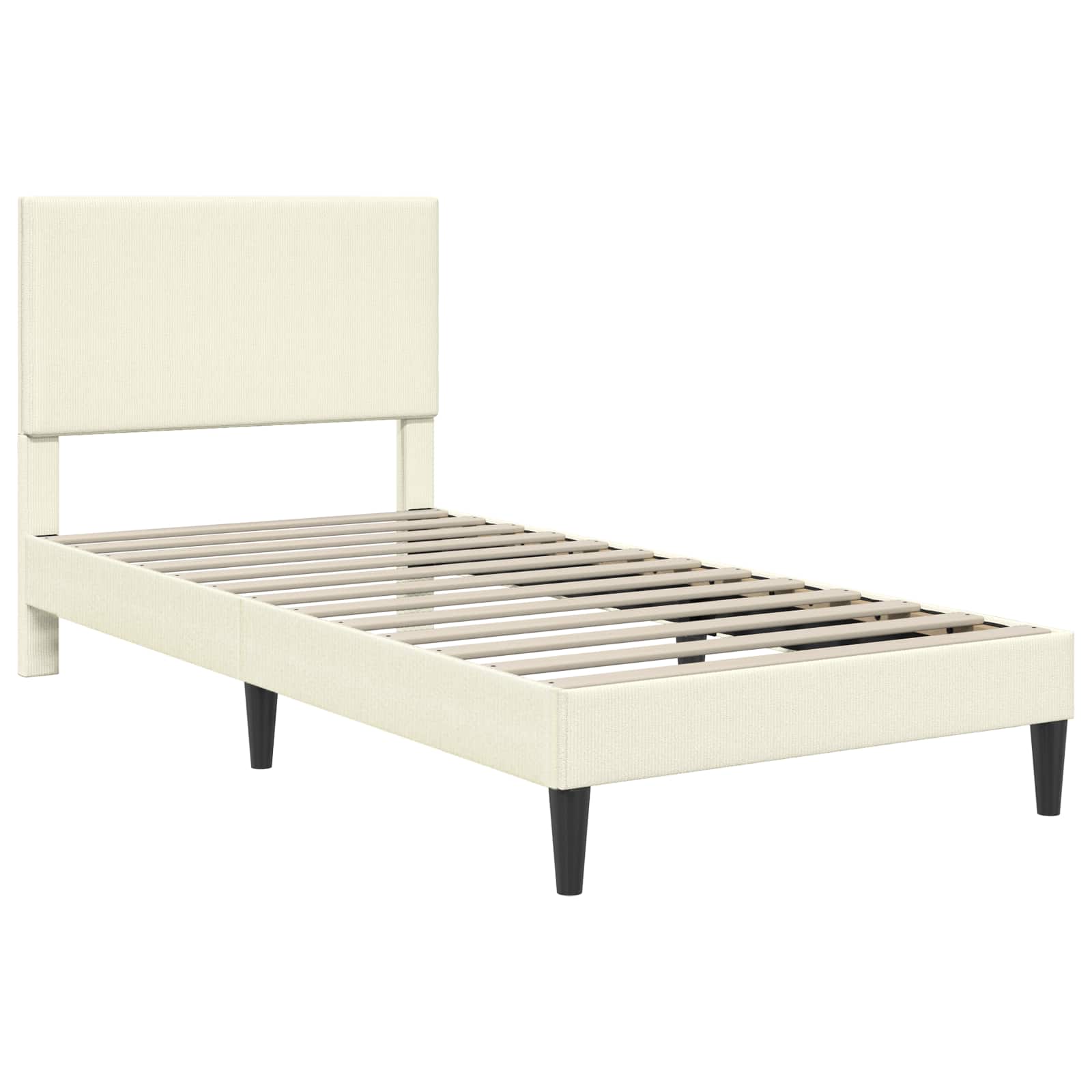 Krevetna konstrukcija Krem 100 x 200 cm Kordura tekstil