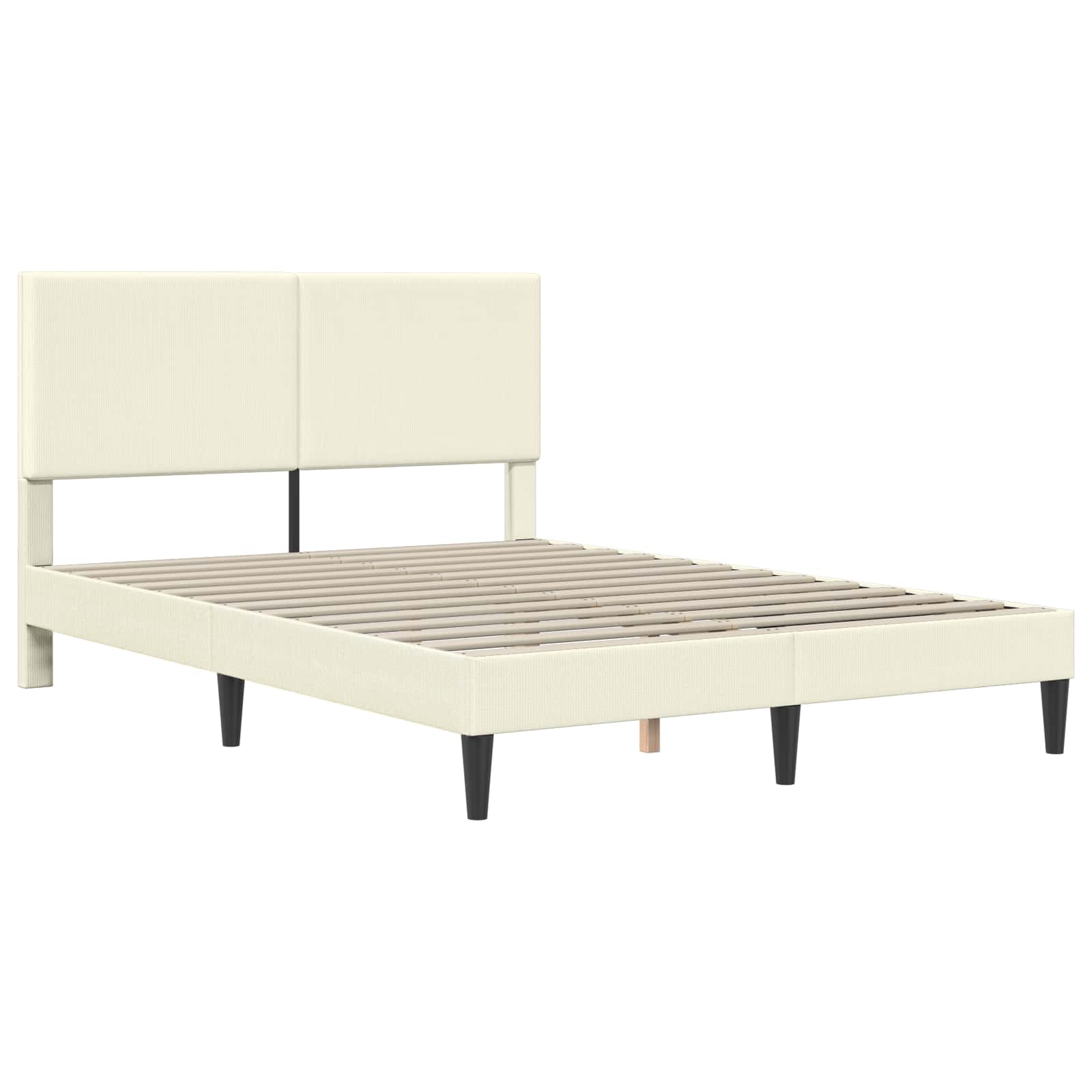 Krevetna konstrukcija Krem 120 x 190 cm Kordura tekstil