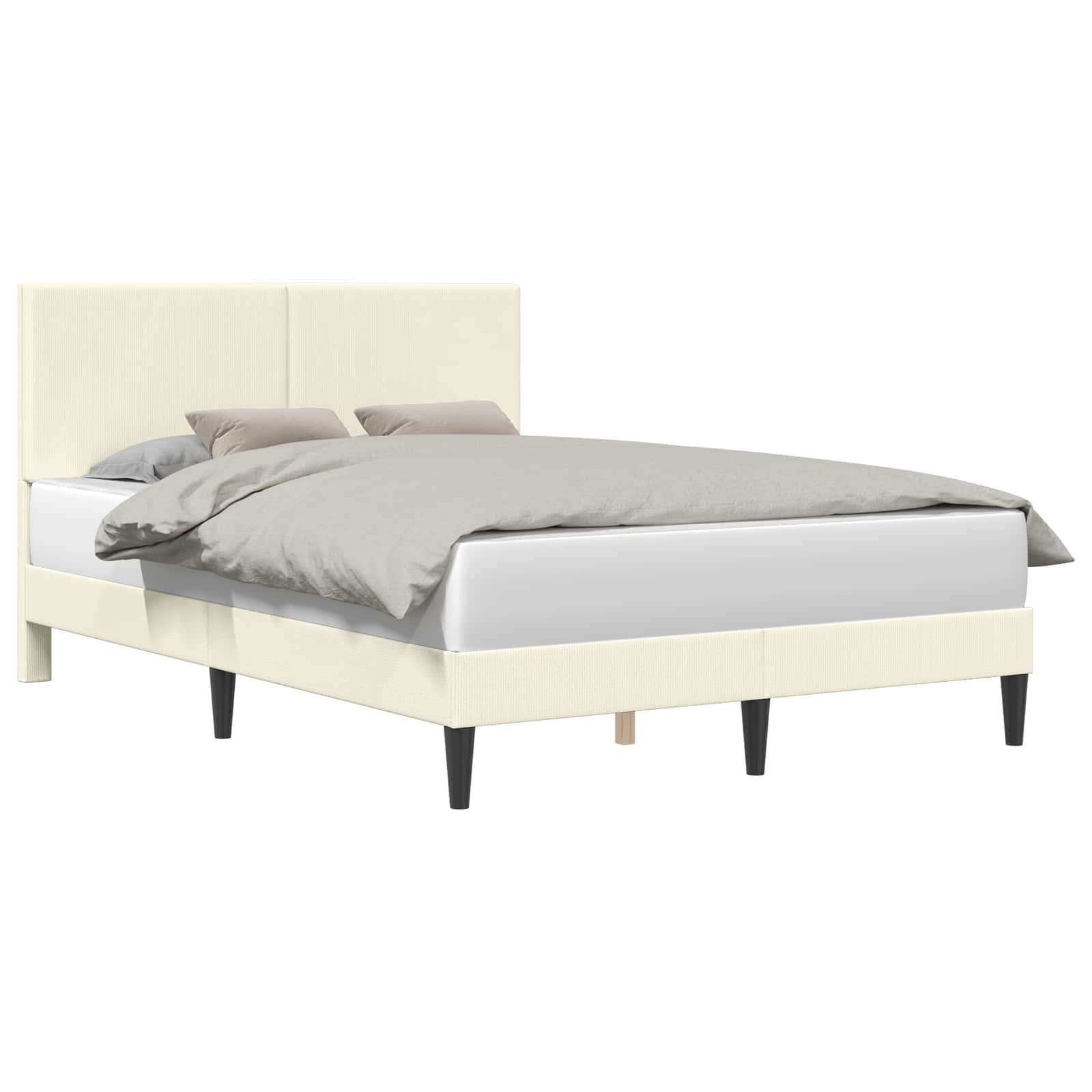 Krevetna konstrukcija Krem 140 x 200 cm Kordura tekstil