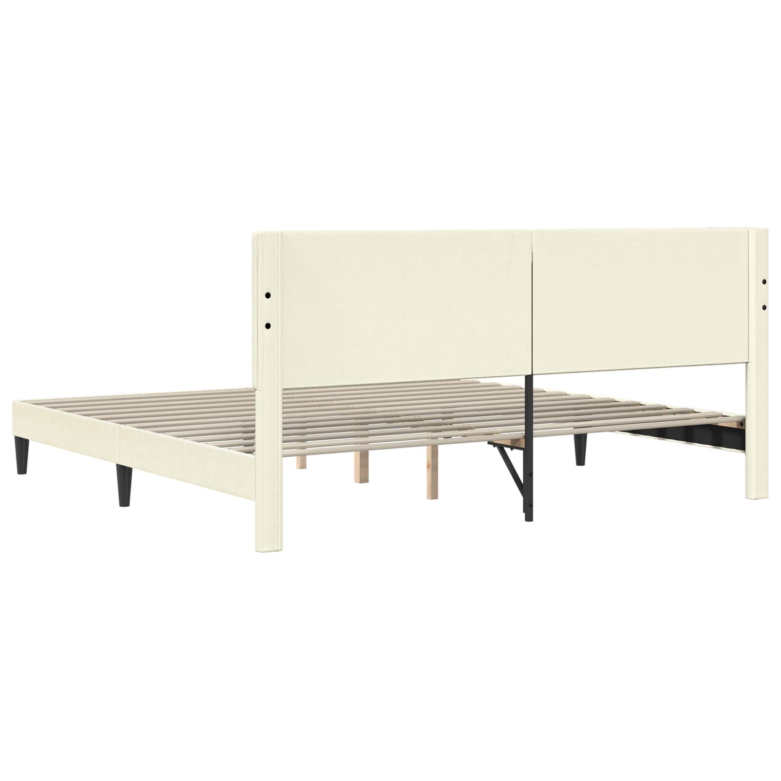 Krevetna konstrukcija Krem 200 x 200 cm Kordura tekstil