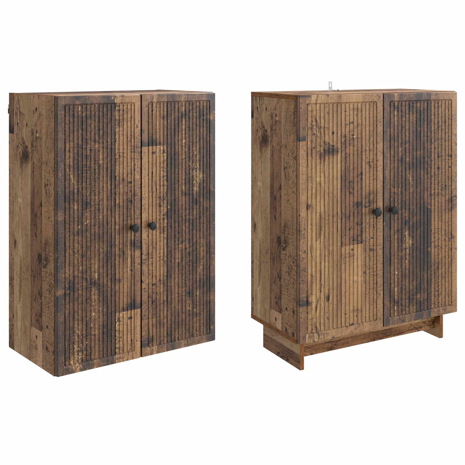 Set ormara 2 pcs Staro drvo 66 x 34,5 x 90 cm Konstruirano drvo