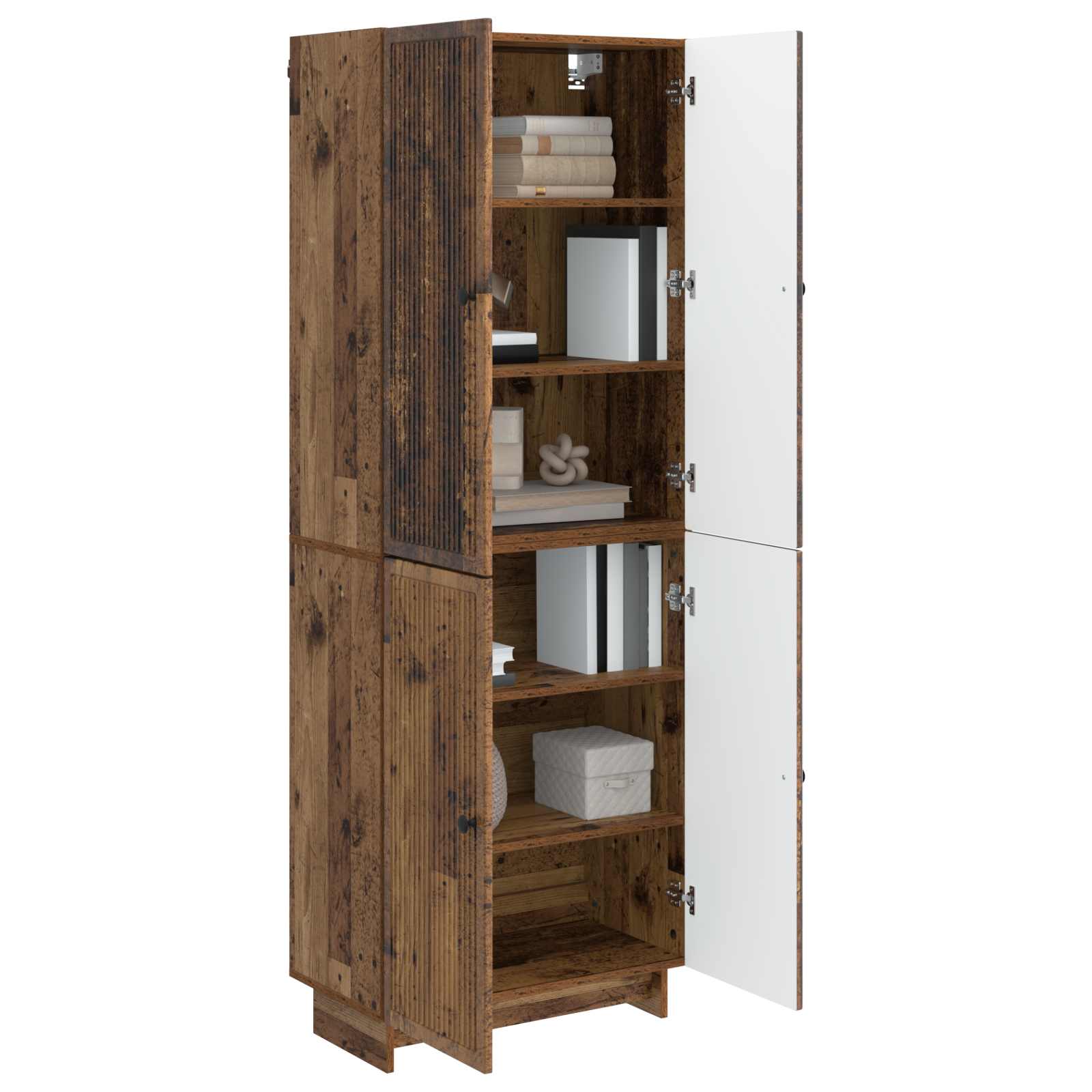 Set ormara 2 pcs Staro drvo 66 x 34,5 x 90 cm Konstruirano drvo