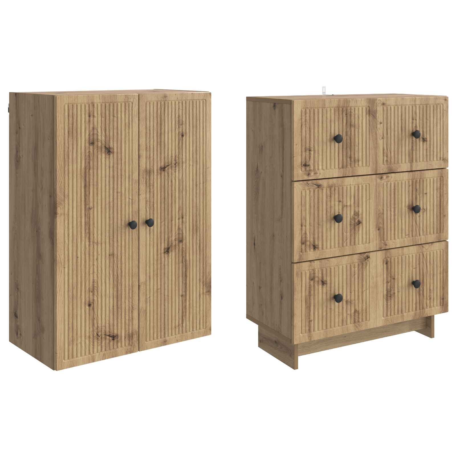 Set ormara 2 pcs 66 x 34,5 x 90 cm Konstruirano drvo