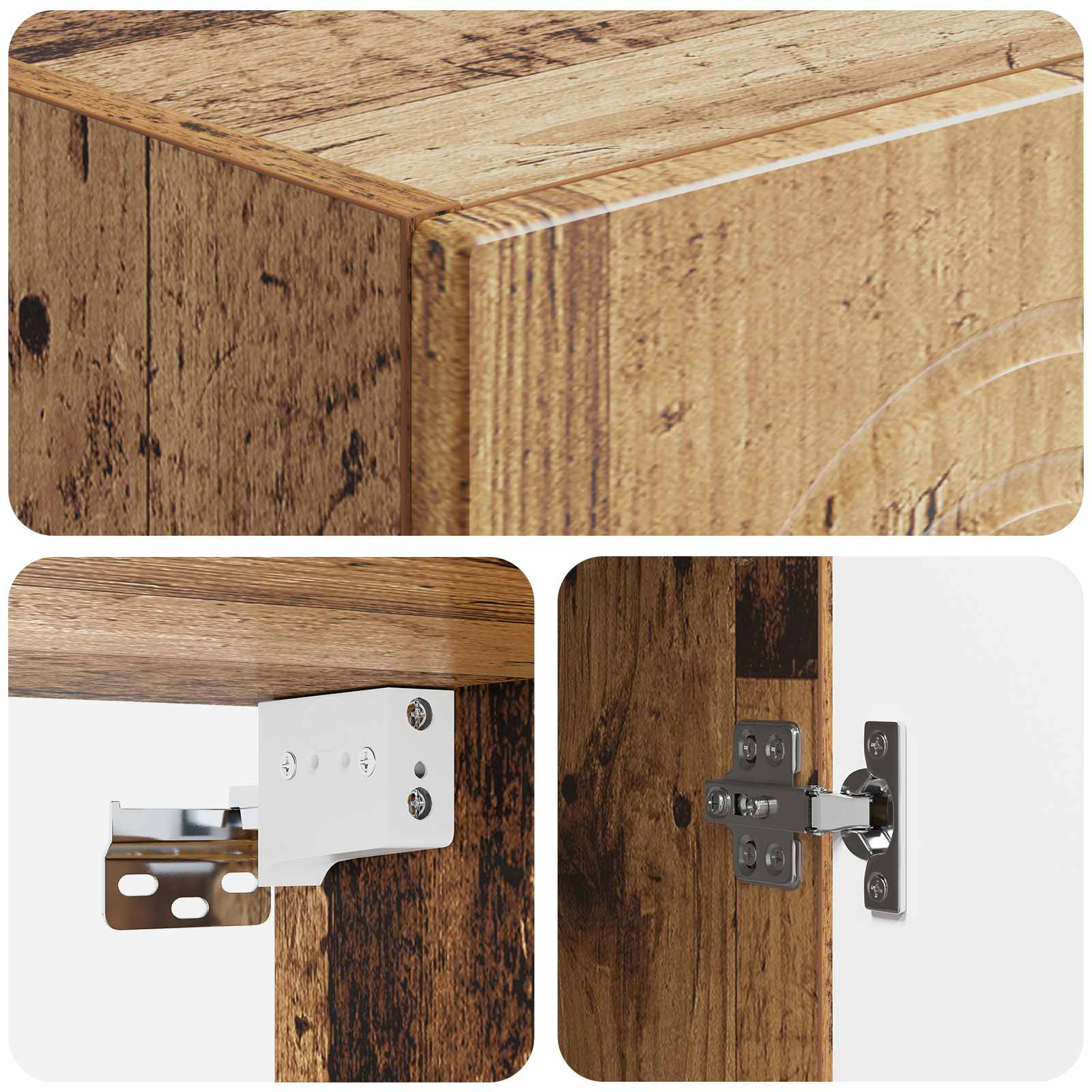 Set ormara 2 pcs Staro drvo Konstruirano drvo