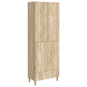 Set ormara 2 pcs Hrast sonoma Konstruirano drvo