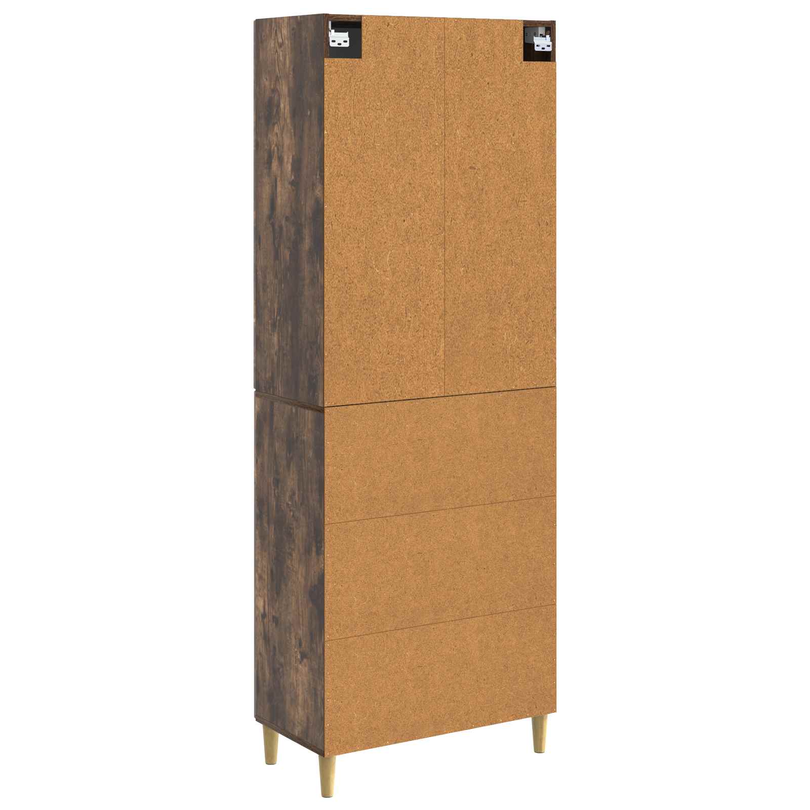 Set ormara 2 pcs Dimljeni hrast Konstruirano drvo