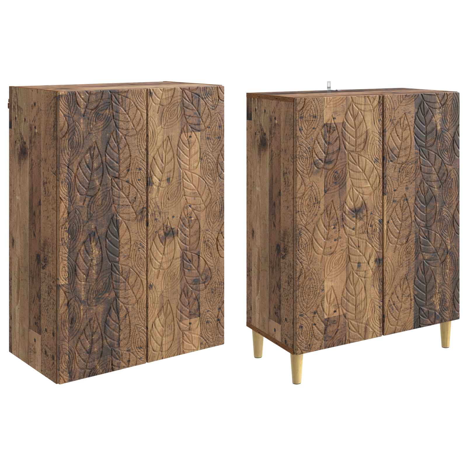 Set ormara 2 pcs Staro drvo Konstruirano drvo