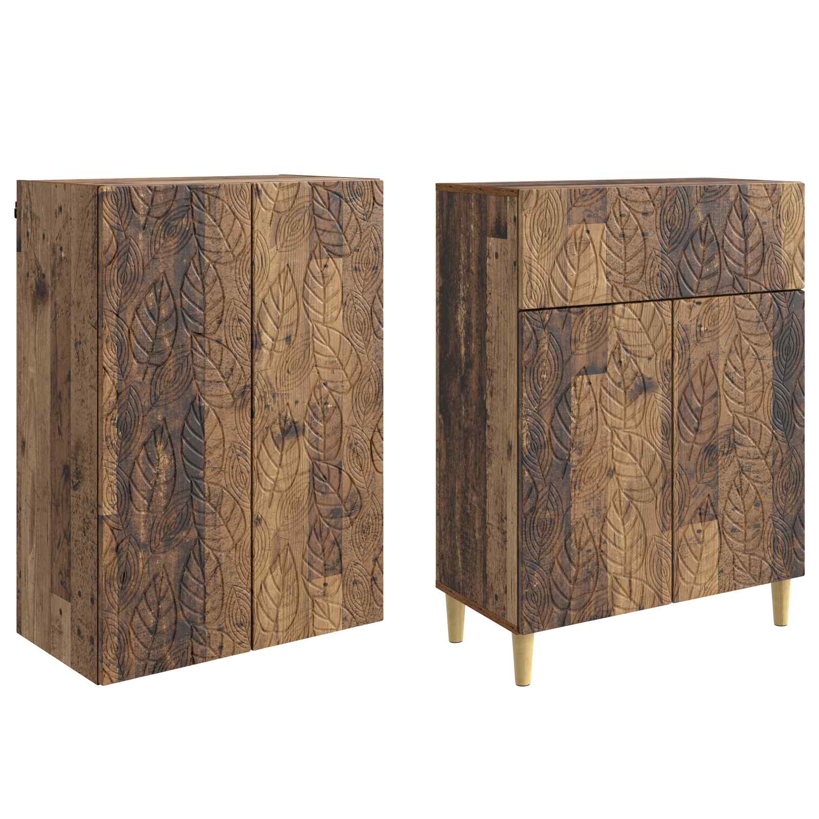 Set ormara 2 pcs Staro drvo Konstruirano drvo
