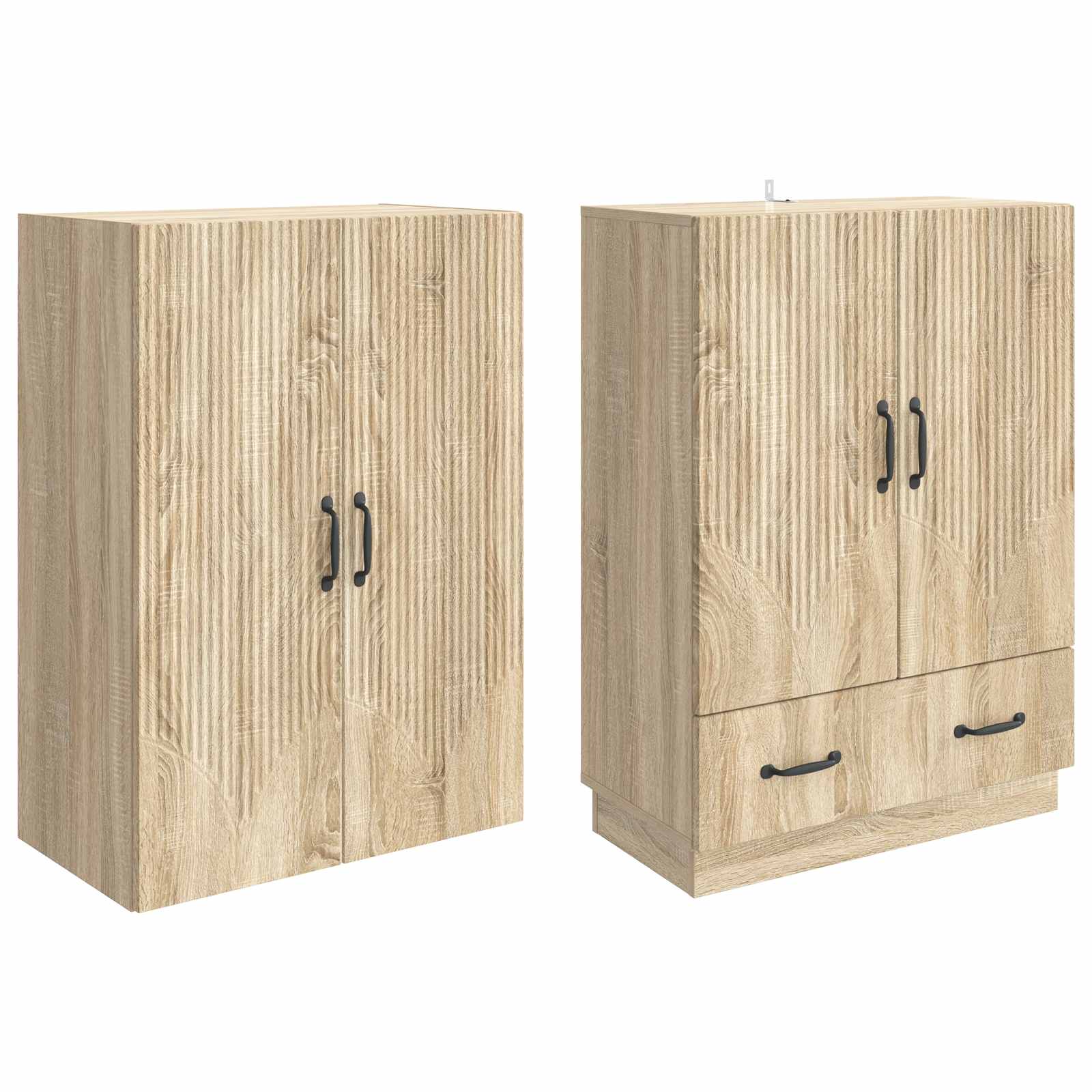 Set ormara 2 pcs Hrast sonoma Konstruirano drvo