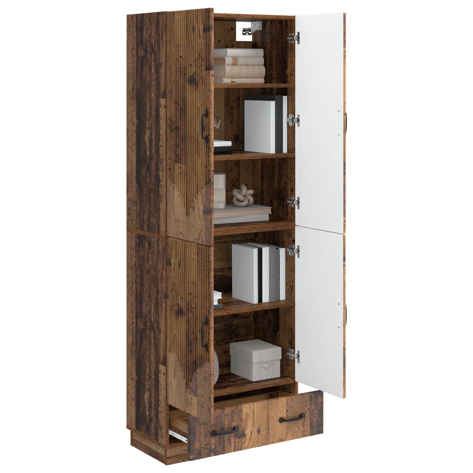Set ormara 2 pcs Staro drvo Konstruirano drvo