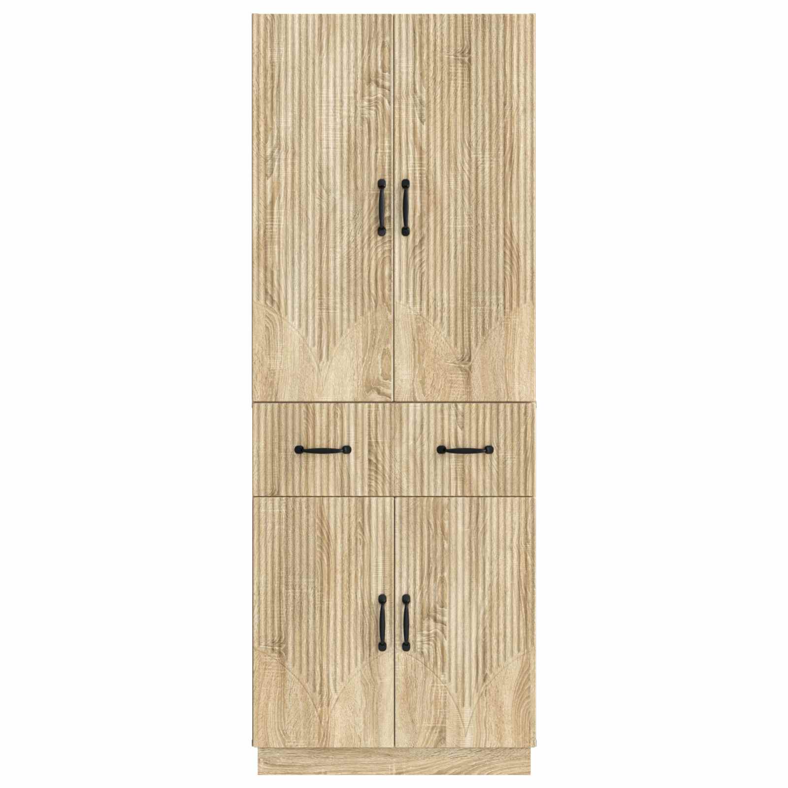 Set ormara 2 pcs Hrast sonoma Konstruirano drvo