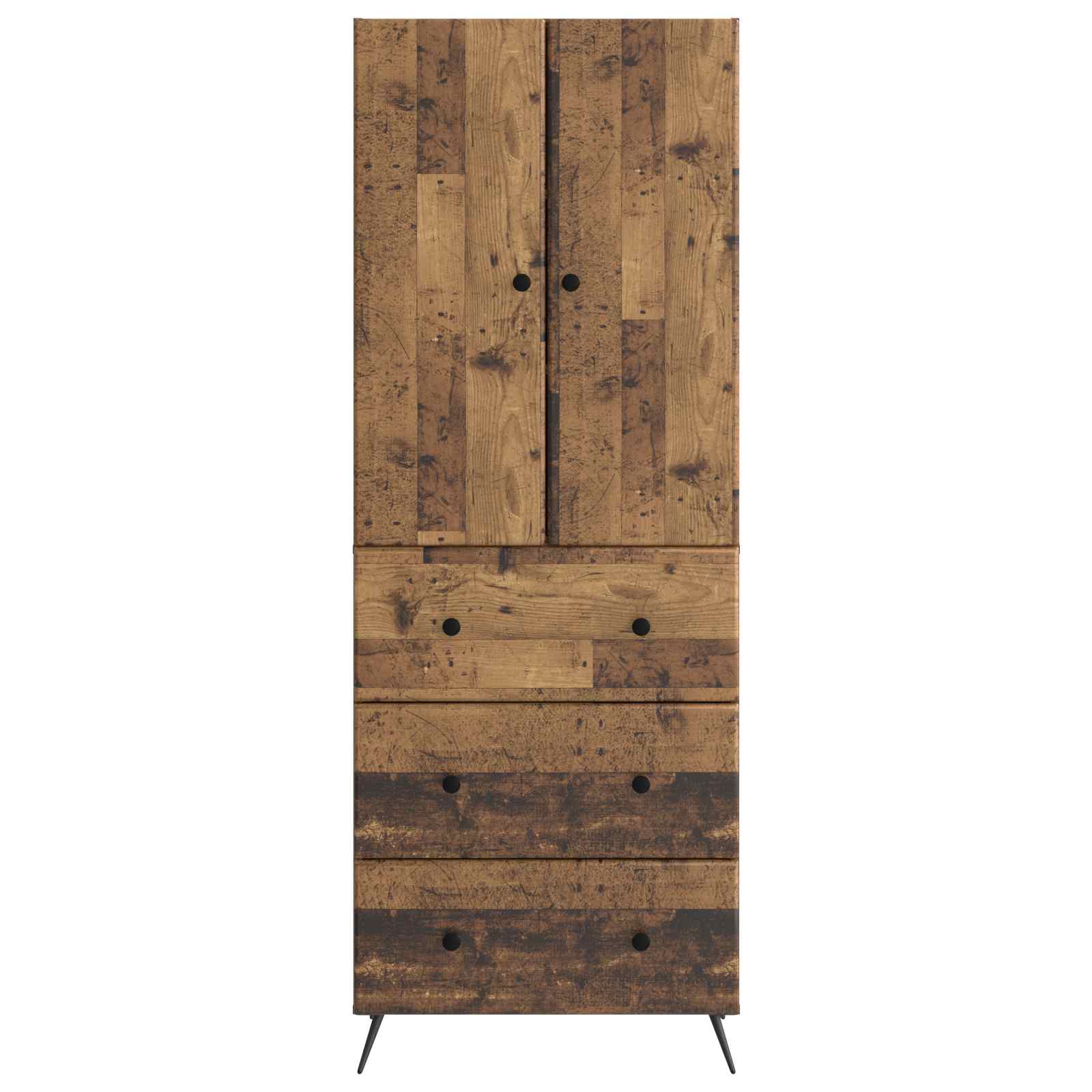 Set ormara 2 pcs Staro drvo 66 x 34,5 x 90 cm Konstruirano drvo