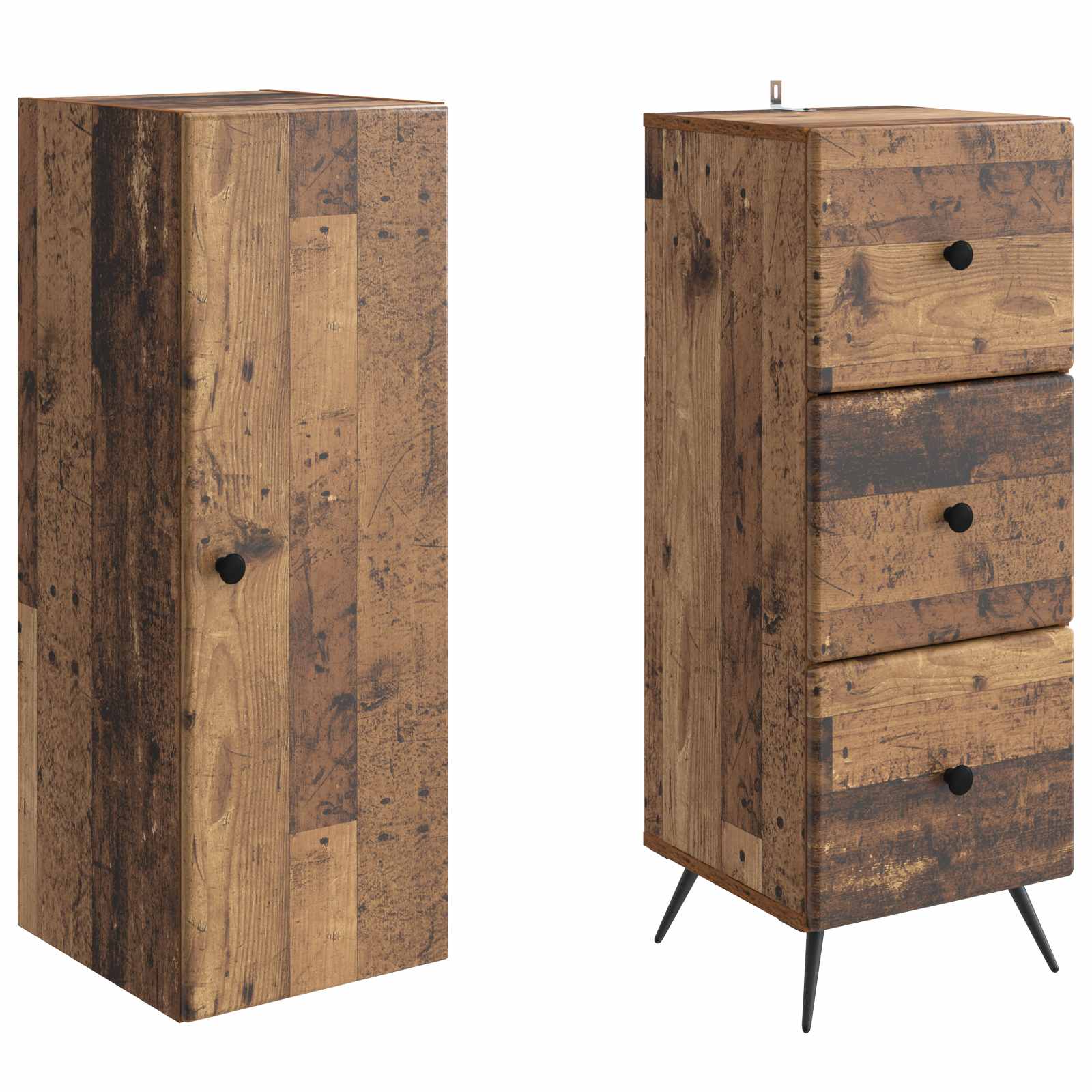 Set ormara 2 pcs Staro drvo 34,5 x 34,5 x 90 cm