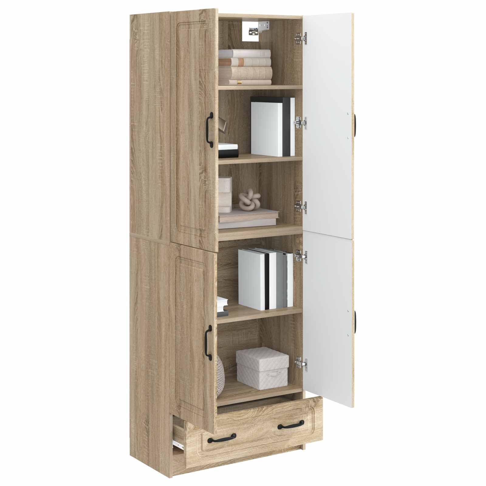 Set ormara 2 pcs Hrast sonoma Konstruirano drvo