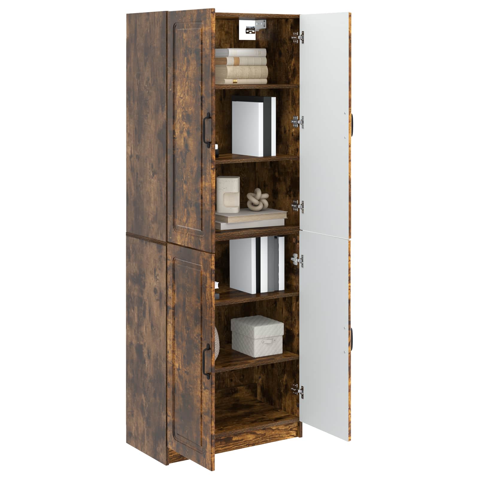 Set ormara 2 pcs Dimljeni hrast Konstruirano drvo