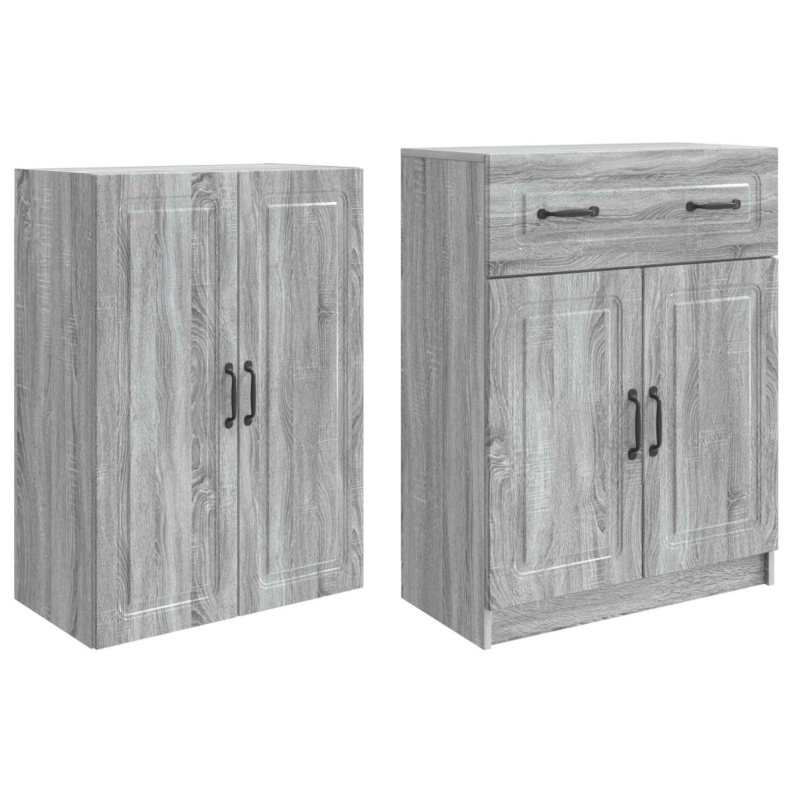 Set ormara 2 pcs Siva Sonoma Konstruirano drvo