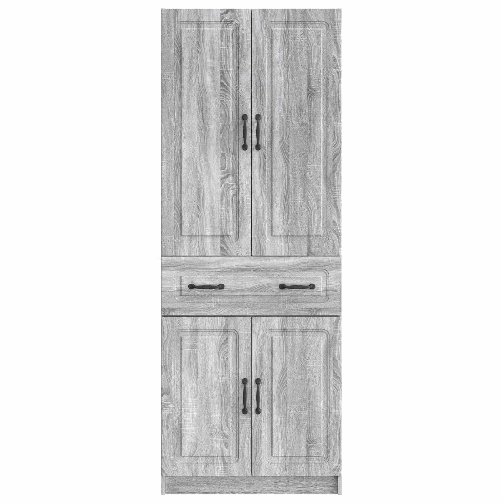 Set ormara 2 pcs Siva Sonoma Konstruirano drvo